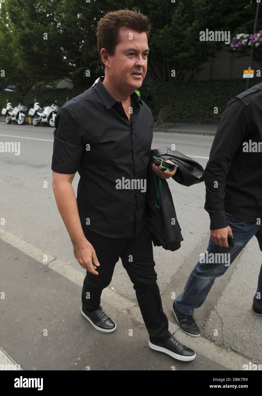 Simon Fuller Celebrities arriving at the Wimbledon Tennis Championships