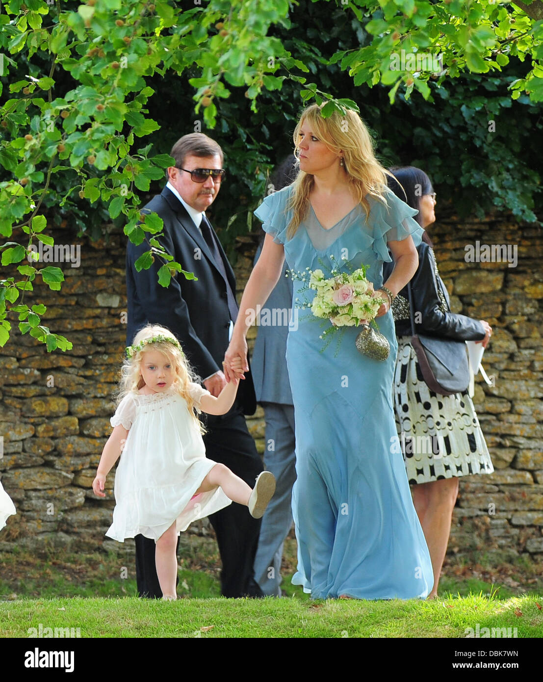 Bridesmaid and Flower Kate and Jamie Hince's Kate Moss Wedding Day in Cotswolds Cotswolds, England - 01.07.11 Stock Photo - Alamy