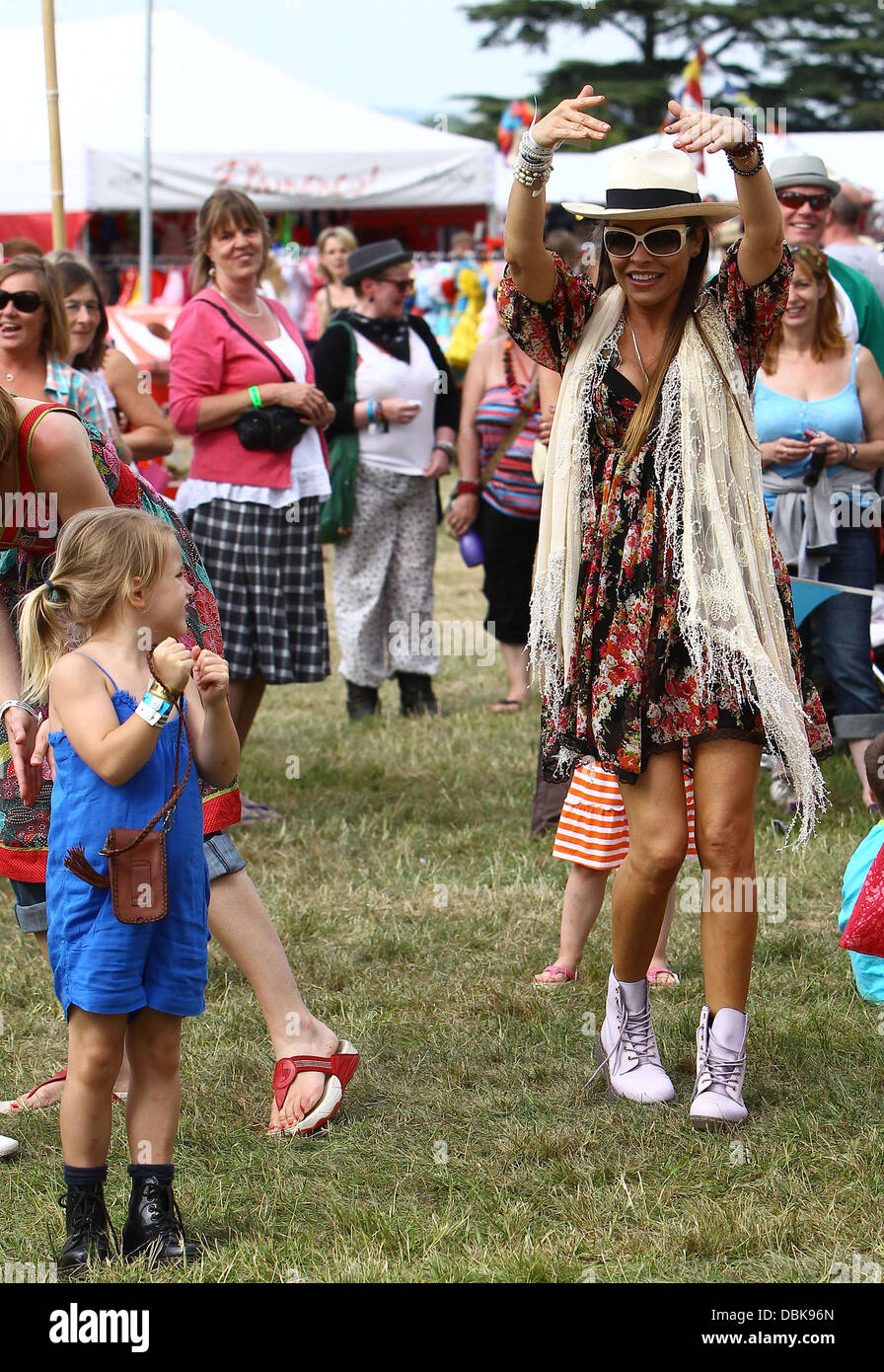 Elen Rivas and her daughter Isla The Cornbury Music Festival 2011 ...