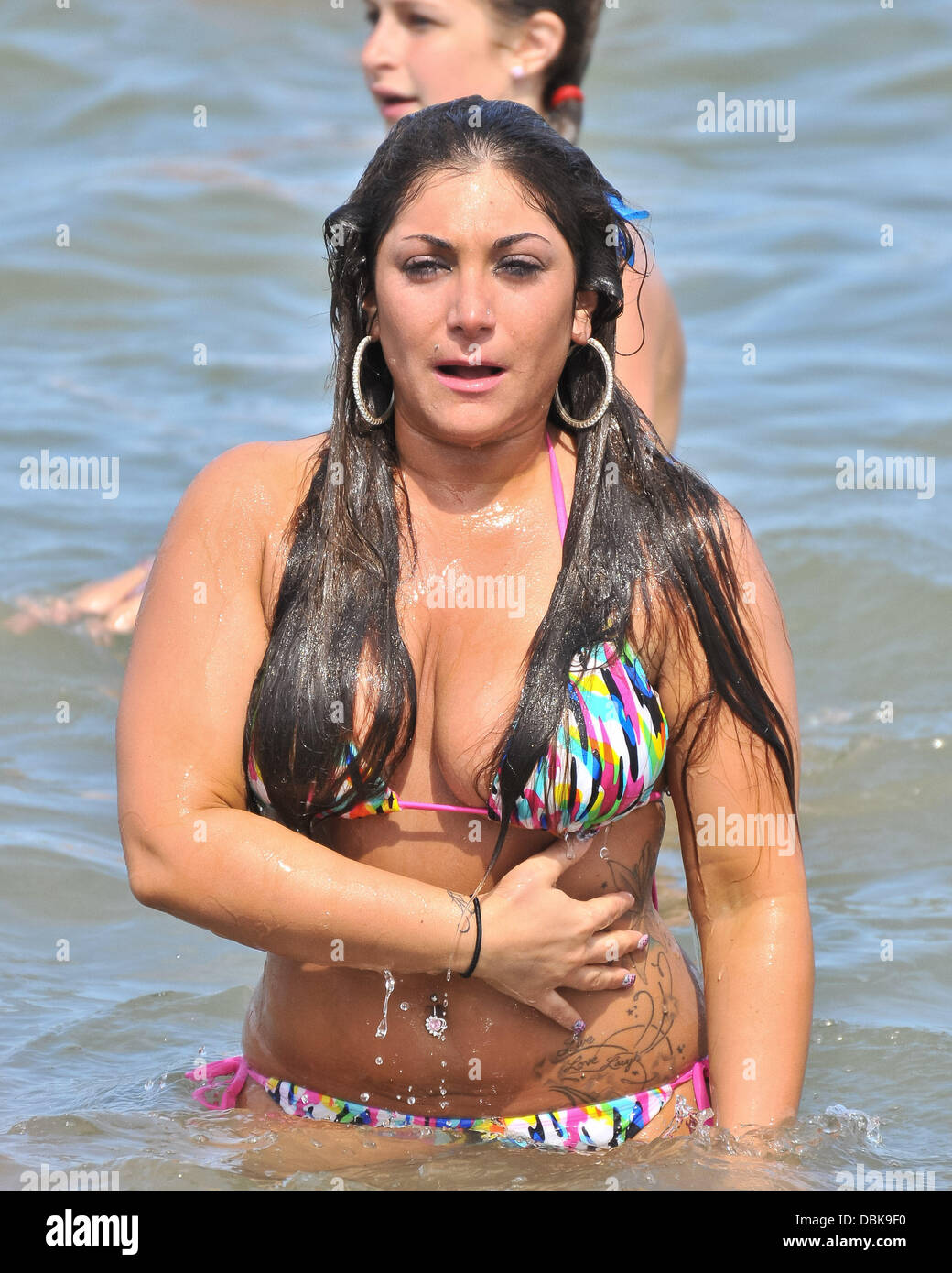 Nicole Polizzi, Deena Cortese Snooki and Deena left their shore house and  traveled to nearby Point Pleasant Beach, New Jersey where they partied at  Jenkinson's Club, venturing onto the beach. Later in