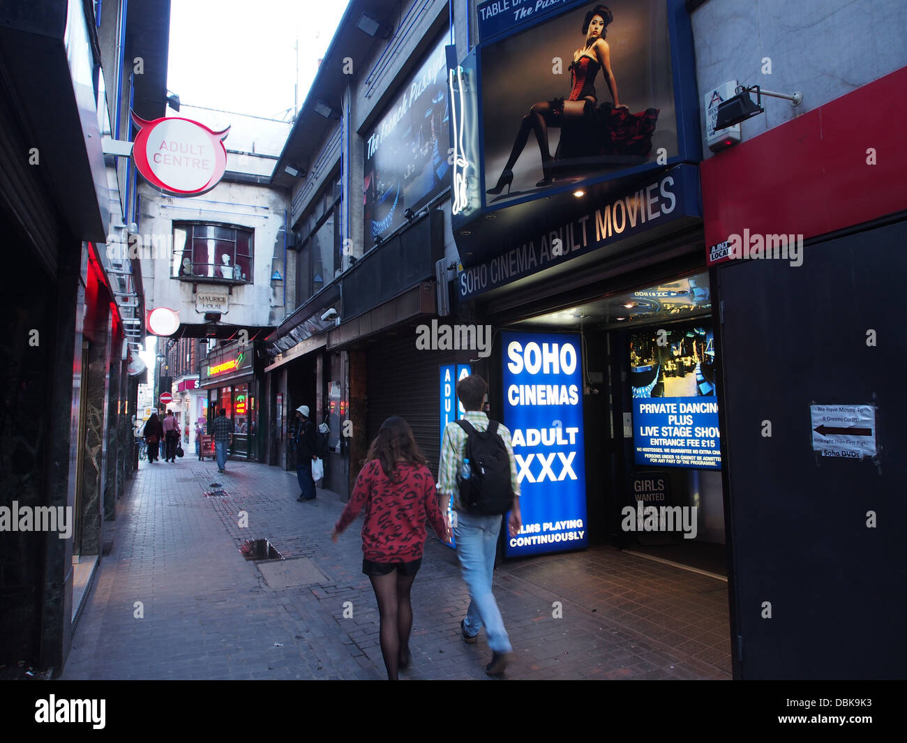 Soho district of London, sex shops Stock Photo