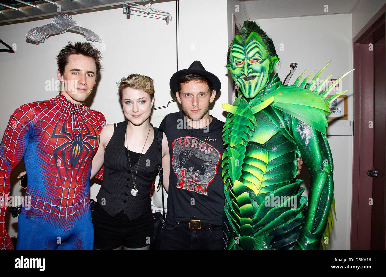 Reeve Carney, Evan Rachel Wood, Jamie Bell and Patrick Page Backstage