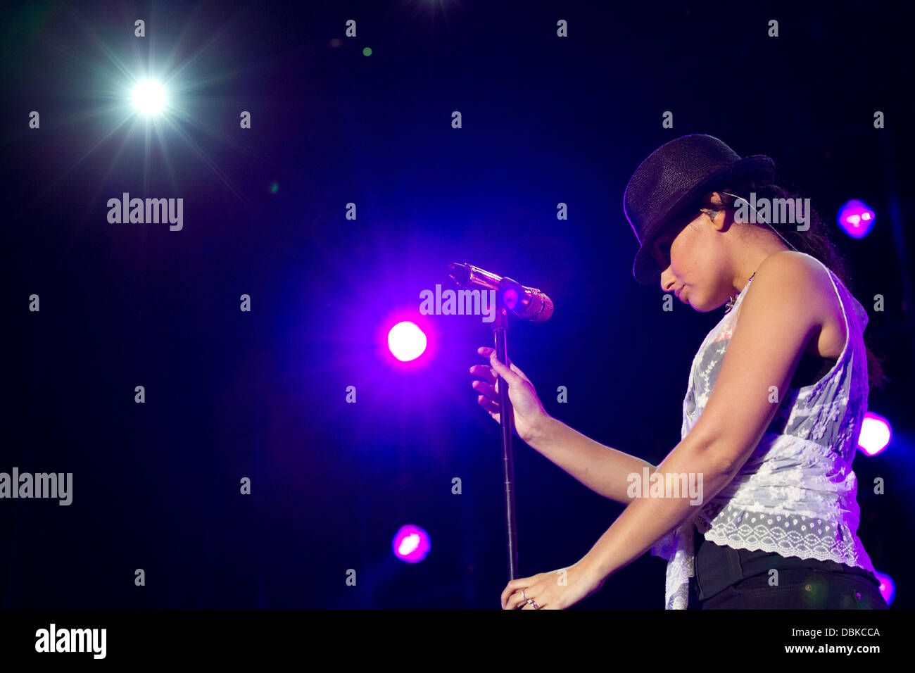 Nelly Furtado performing live at 2nd day of Festival Delta Tejo in Alto