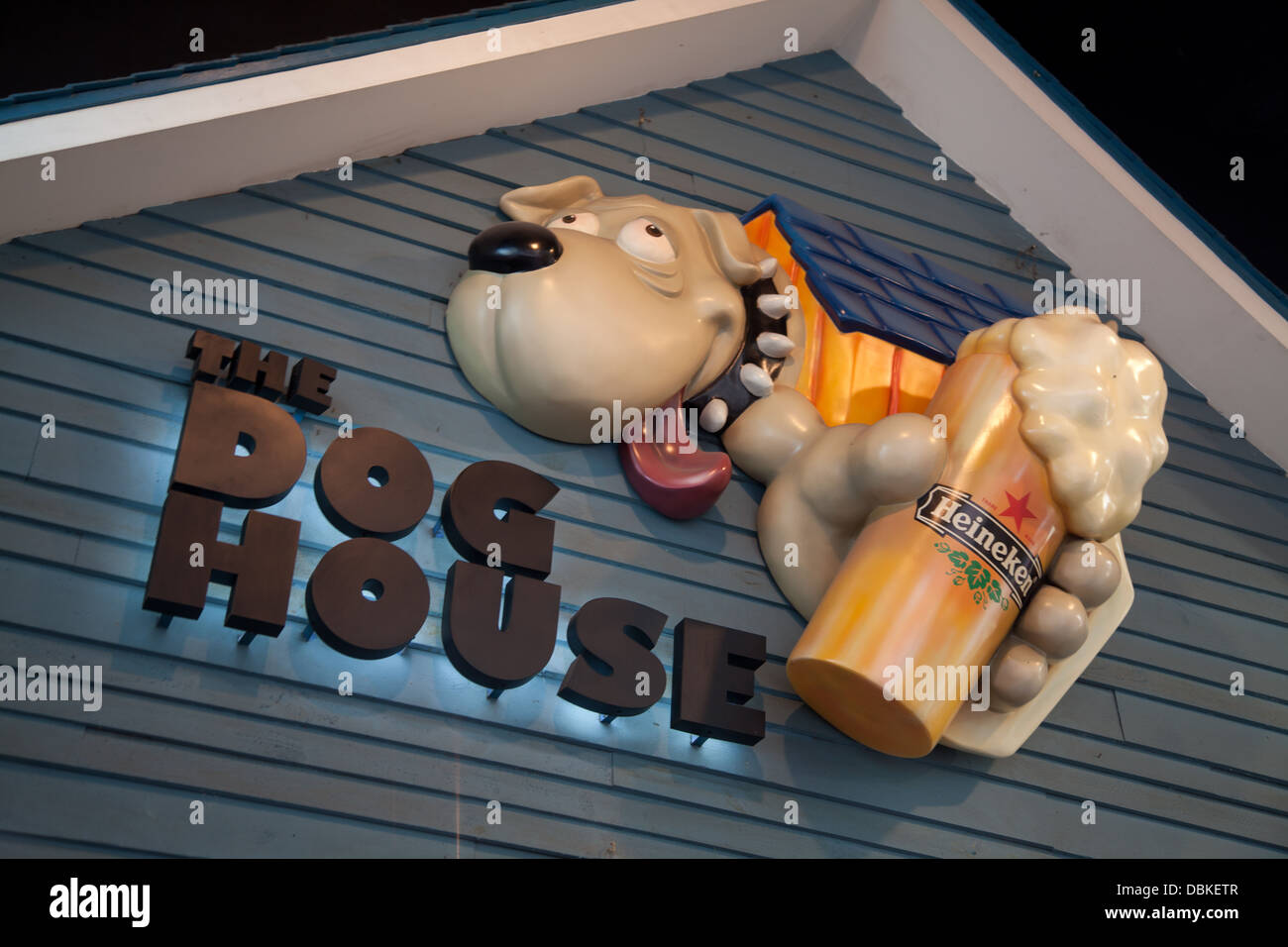 the dog house girlie bar hong kong sign Stock Photo Alamy
