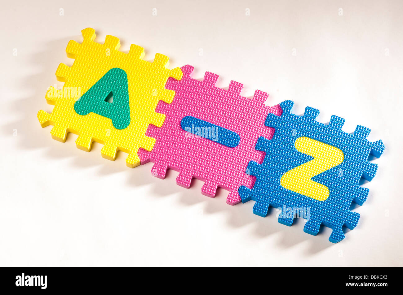 Foam Numbers and Alphabets Stock Photo - Alamy