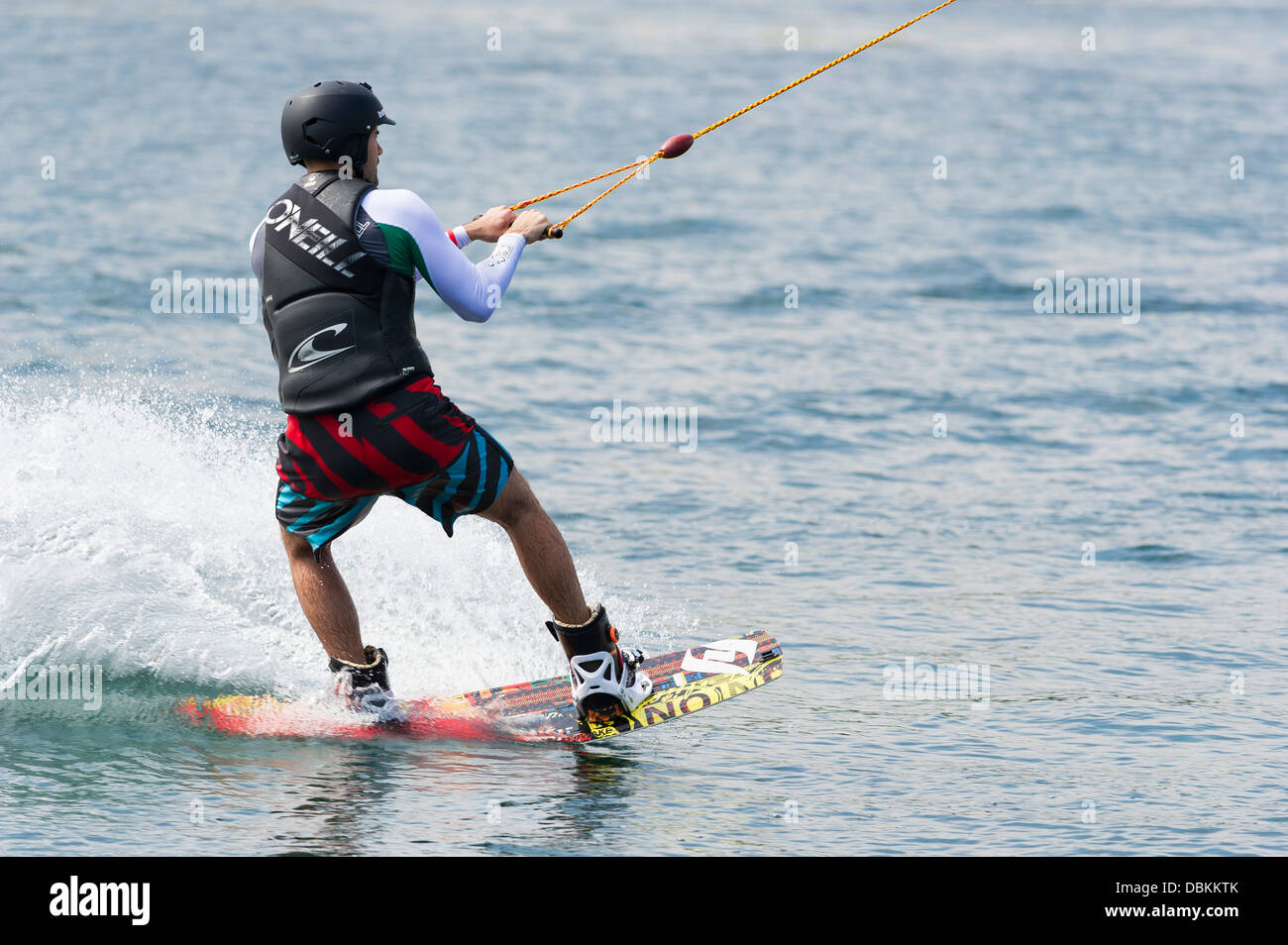 Wakeboarding at the Festival Leisure Wakeboard Park in Basildon Stock Photo Alamy