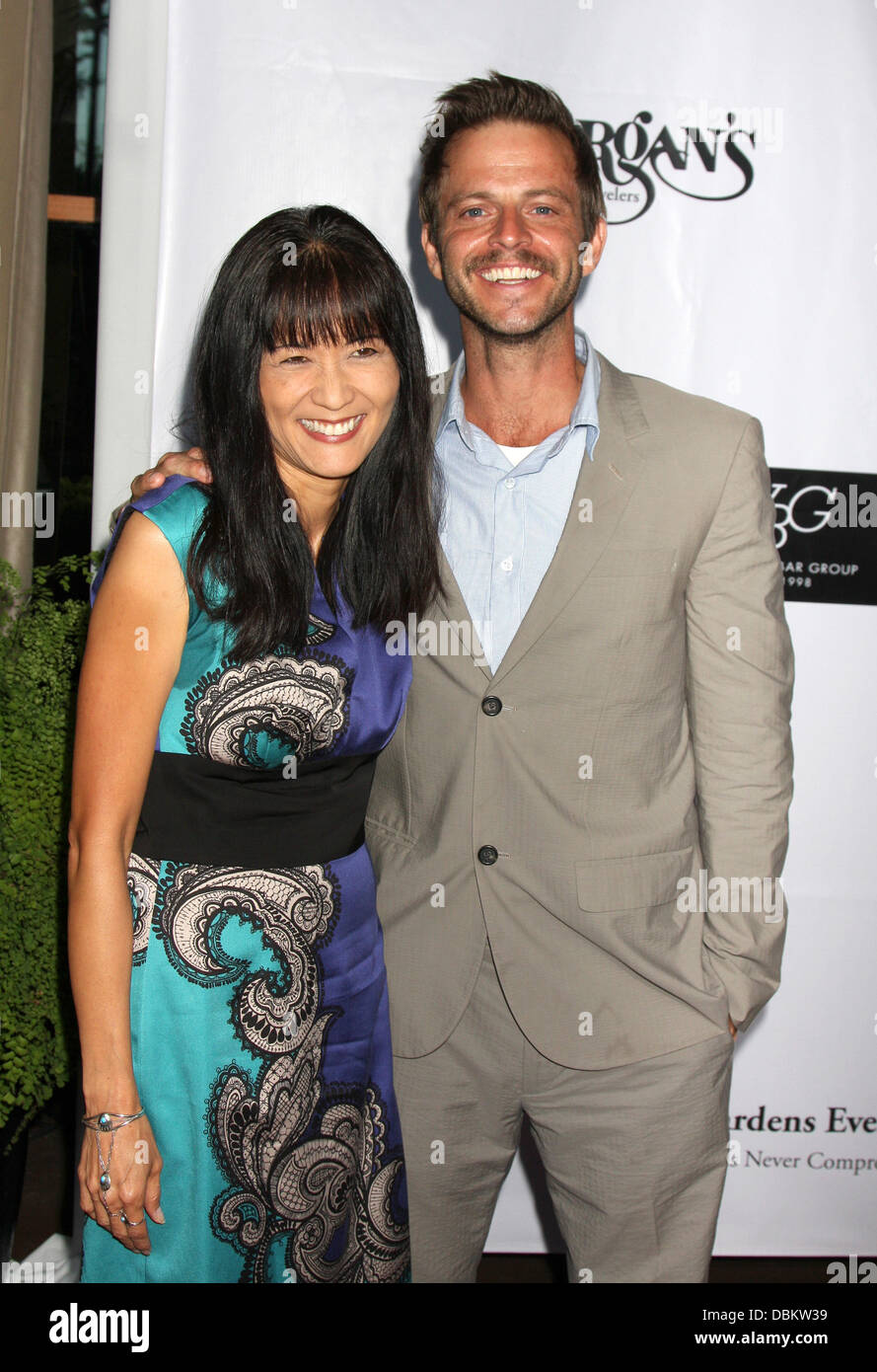 Suzanne Whang, Carmine Giovinazzo arriving at the Face Forward 2nd