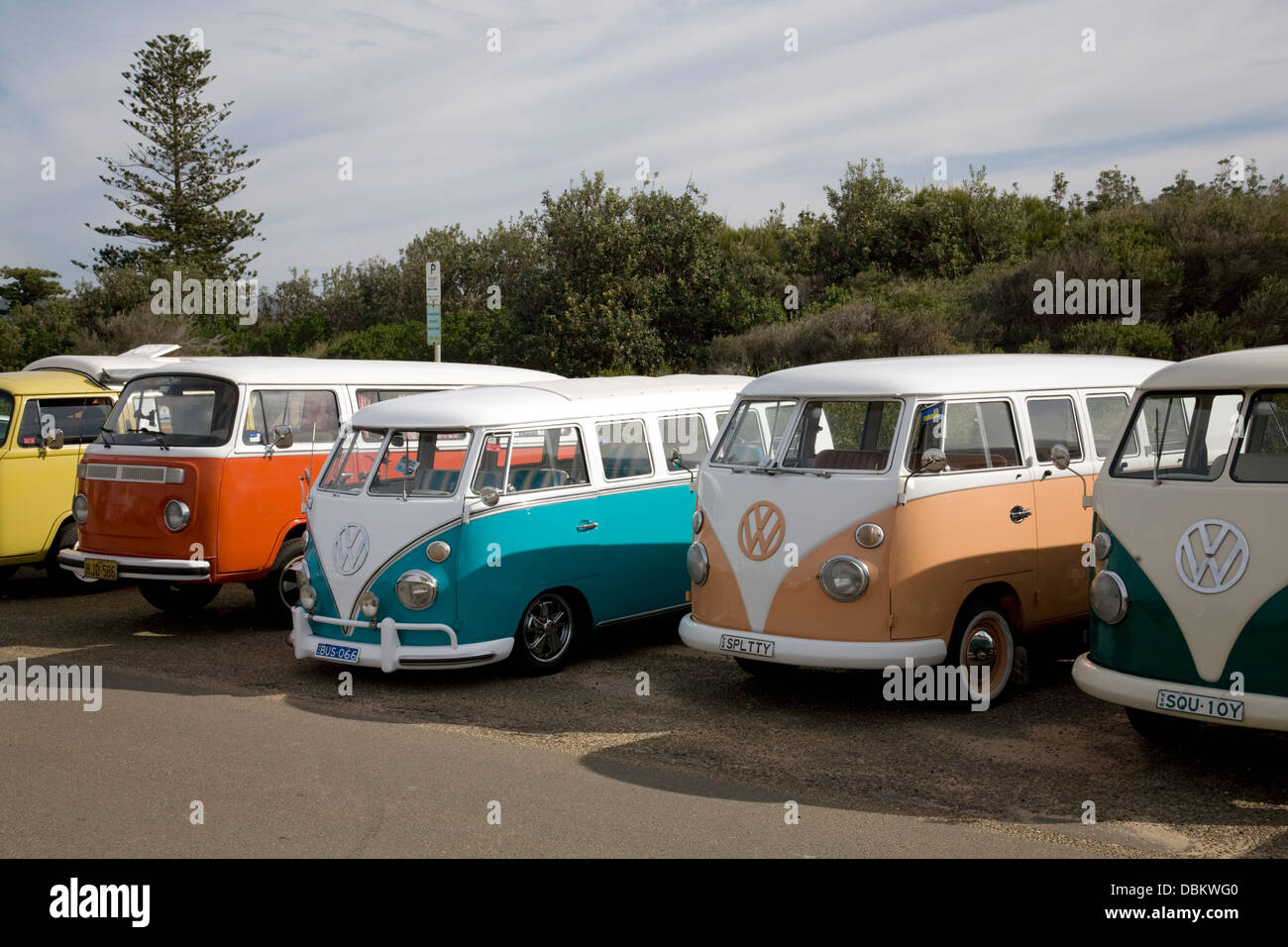 volkswagen camper vans at palm beach,sydney,australia Stock Photo - Alamy