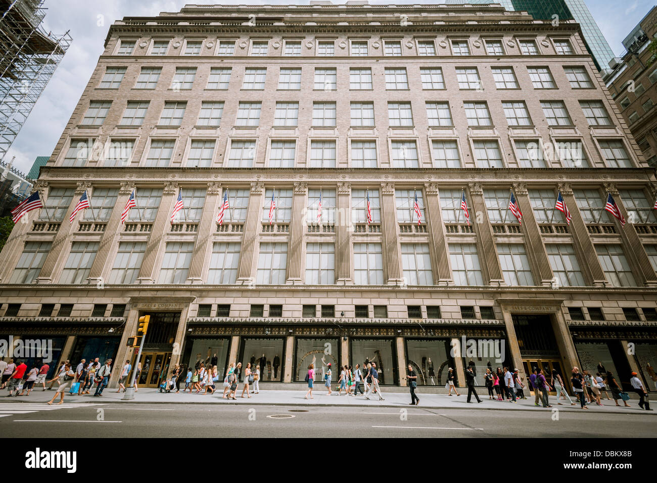 The Saks Fifth Avenue flagship store in New York Stock Photo