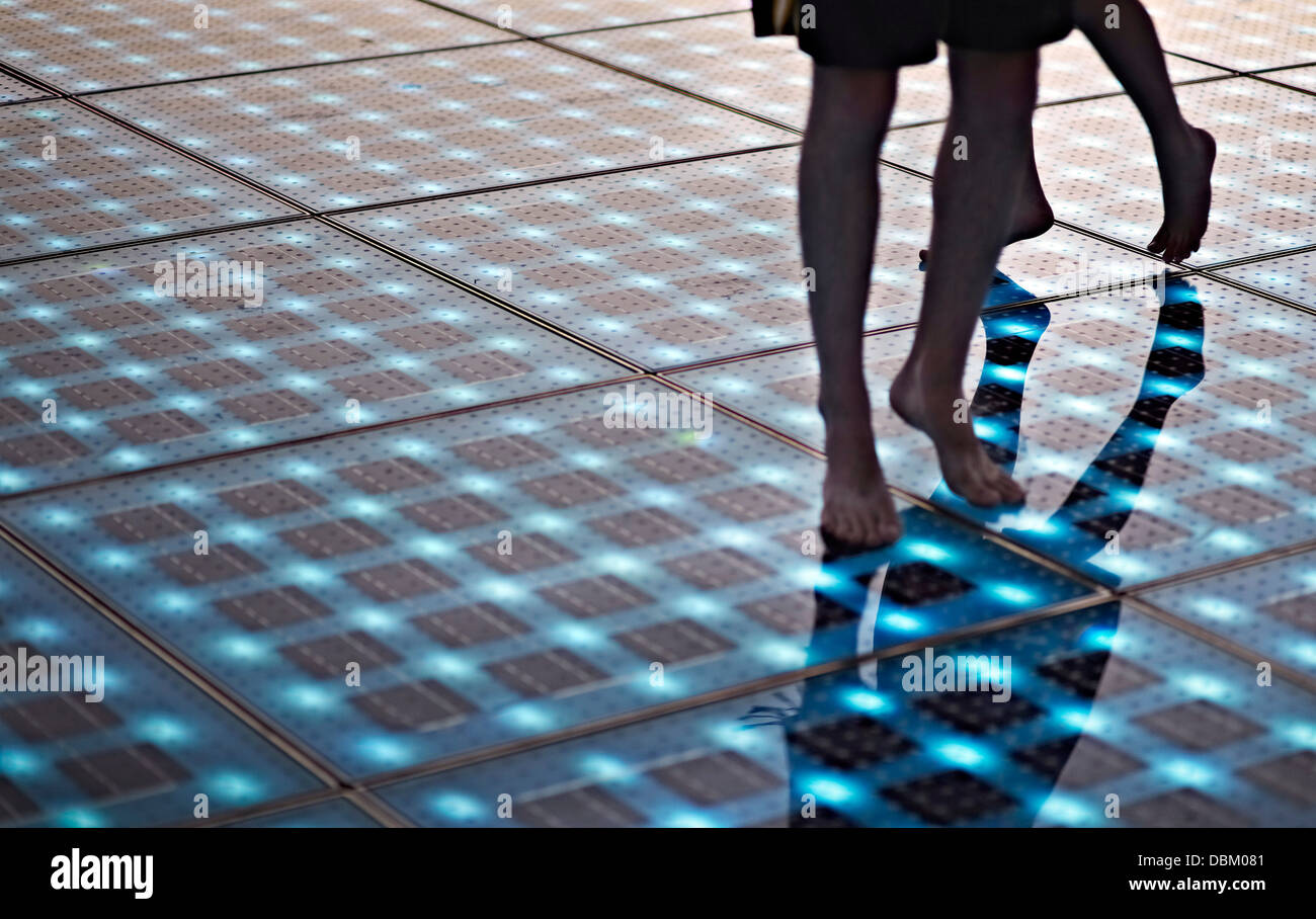 Croatia, Dalmatia, Solar panels as a dance floor Stock Photo