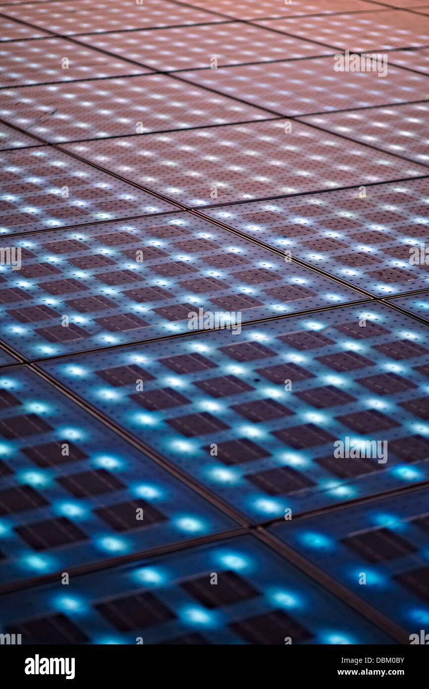 Croatia, Dalmatia, Solar panels as a dance floor, full frame Stock Photo