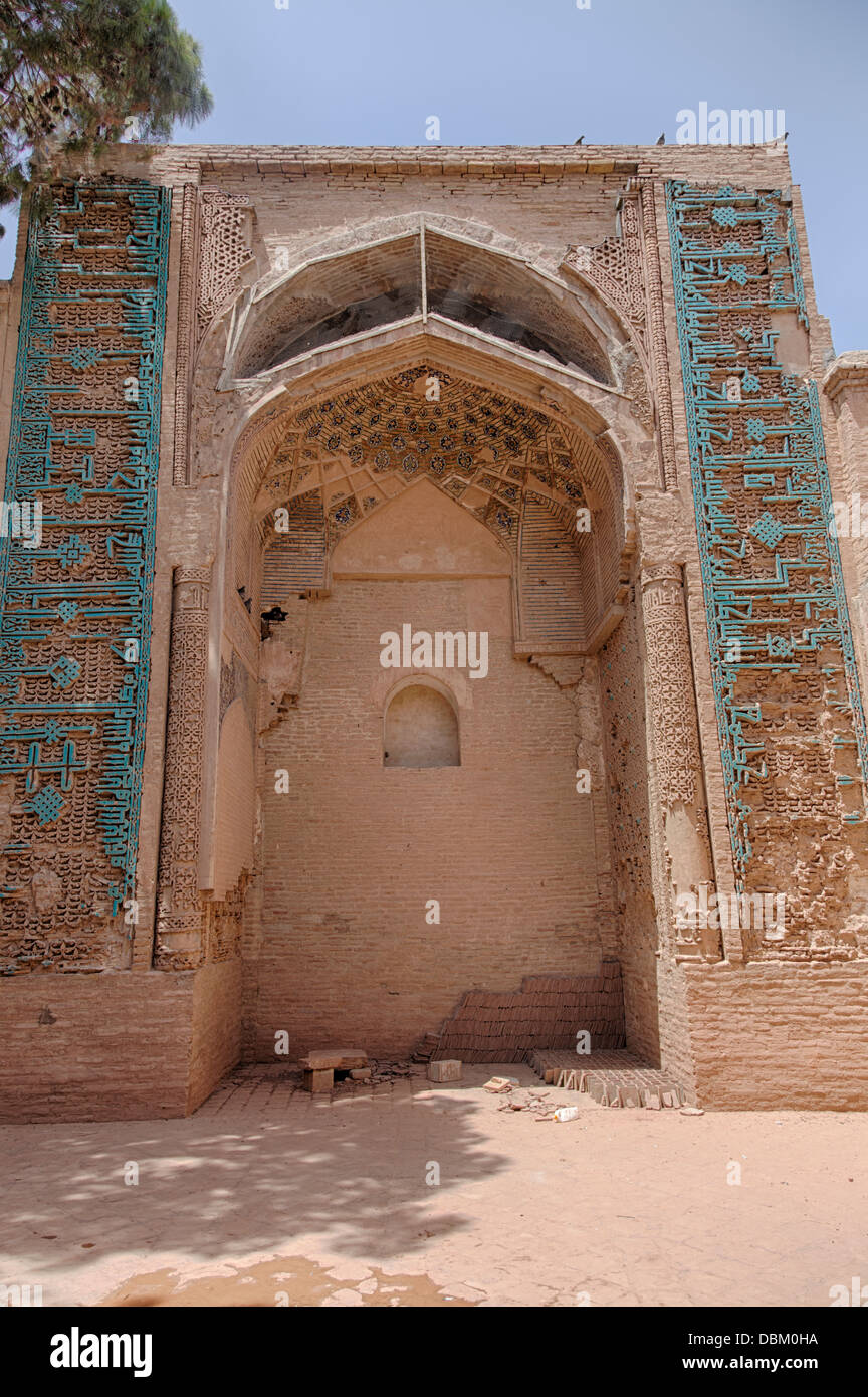 Ghurid portal, Friday Mosque, Herat, Afghanistan Stock Photo