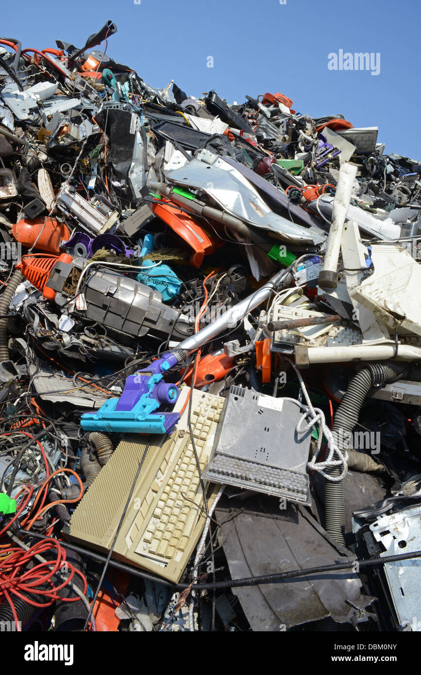 disposal of WEEE waste electronic and electrical equipment united kingdom Stock Photo