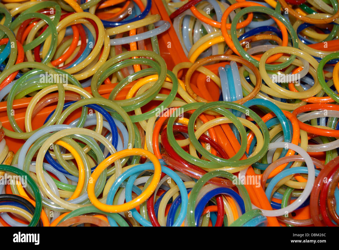 Colorful Glass Bangles India Stock Photo Alamy
