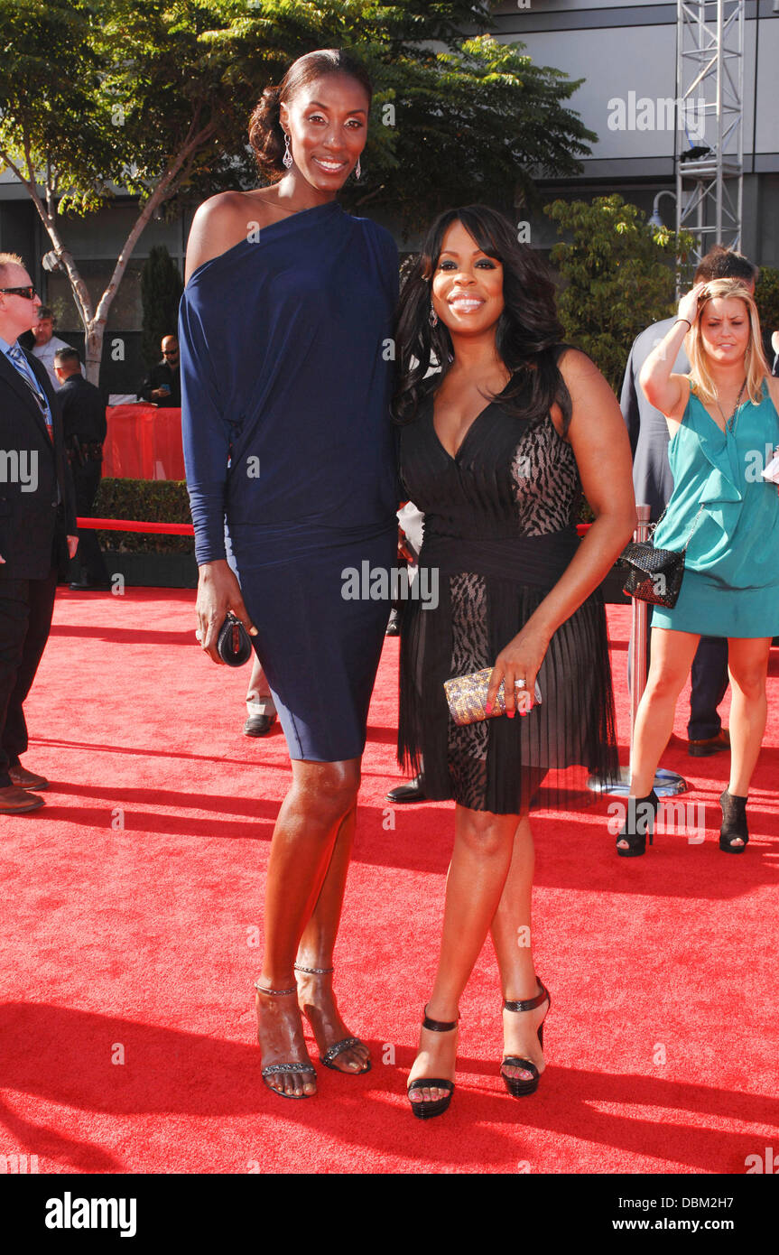 Lisa Leslie, Niecy Nash The 2011 ESPY Awards held at the Nokia Theatre L.A.  Live Los Angeles, California - 13.07.11 Stock Photo - Alamy