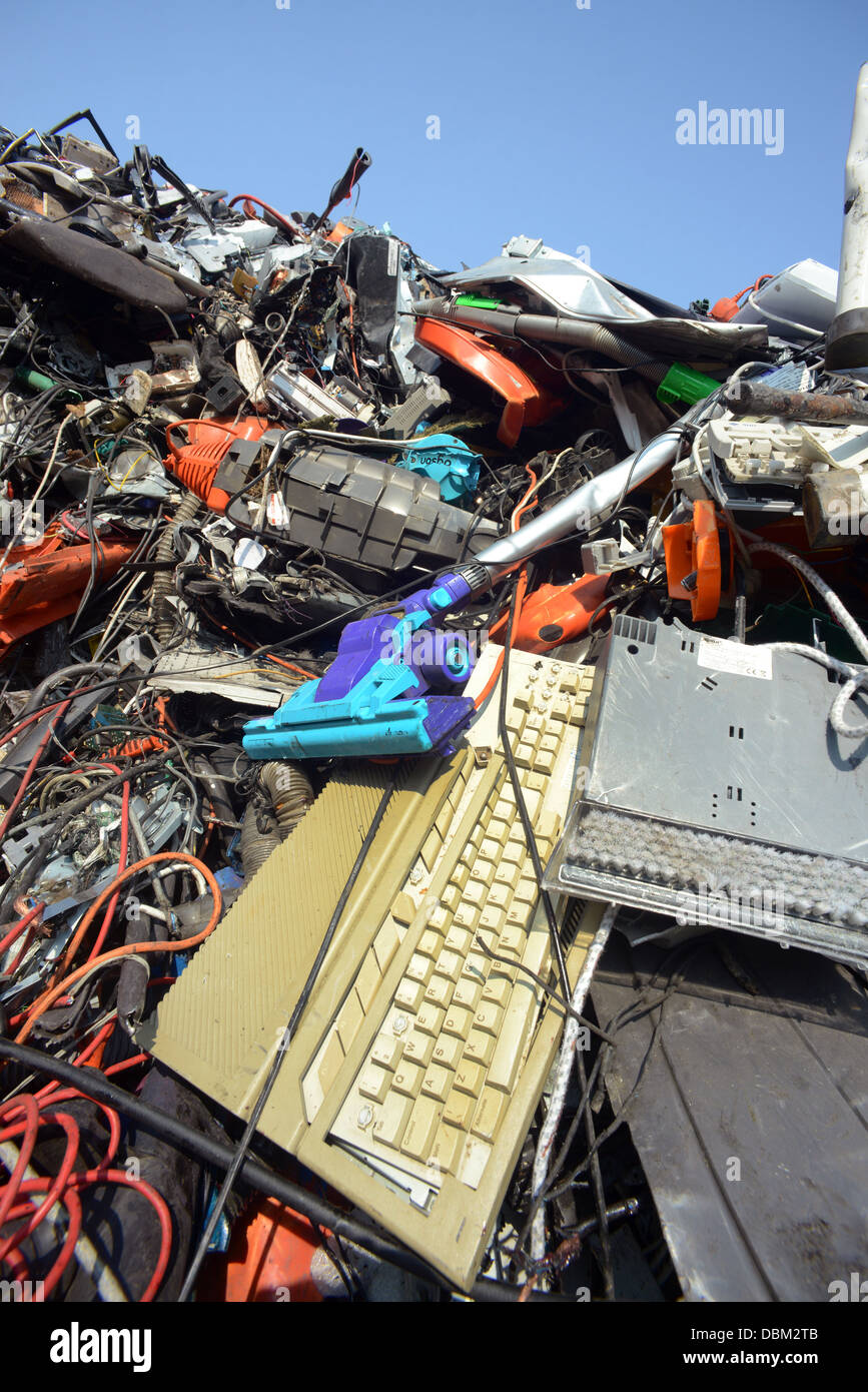 disposal of WEEE waste electronic and electrical equipment united kingdom Stock Photo