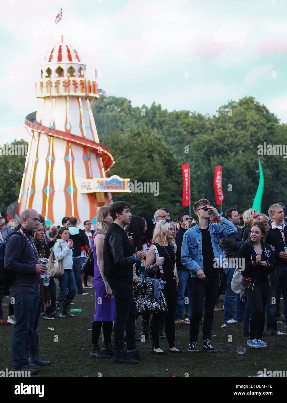Kelly Osbourne and Nick Grimshaw Lovebox festival at Victoria Park
