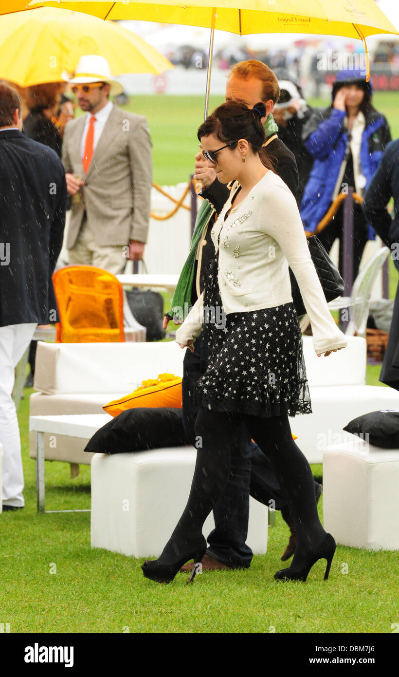 Lily Allen The Veuve Clicquot Gold cup final at Cowdray Park polo club - Arrivals  West Sussex, England - 17.07.11 Stock Photo