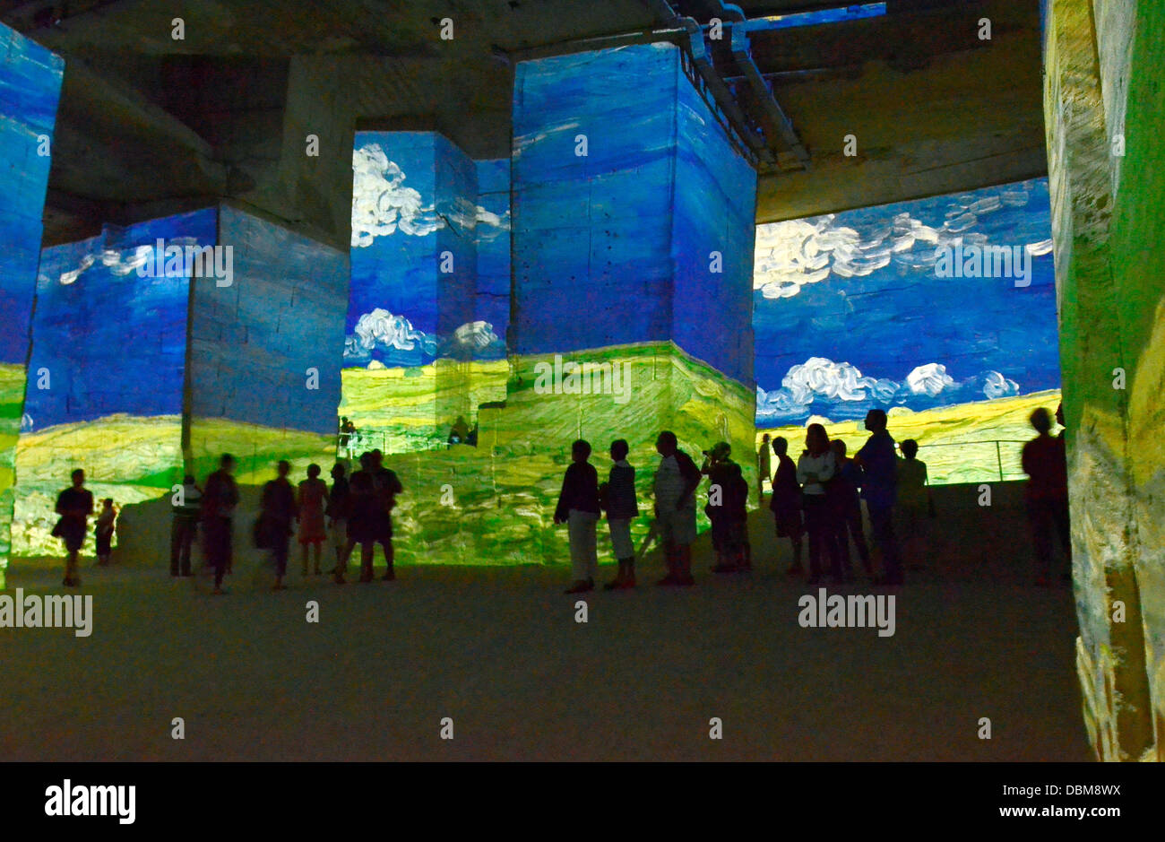 Les Baux, Carrière de Lumière, audiovisual shows, pictures by Vincent van  Gogh and Paul Gauguin Stock Photo - Alamy