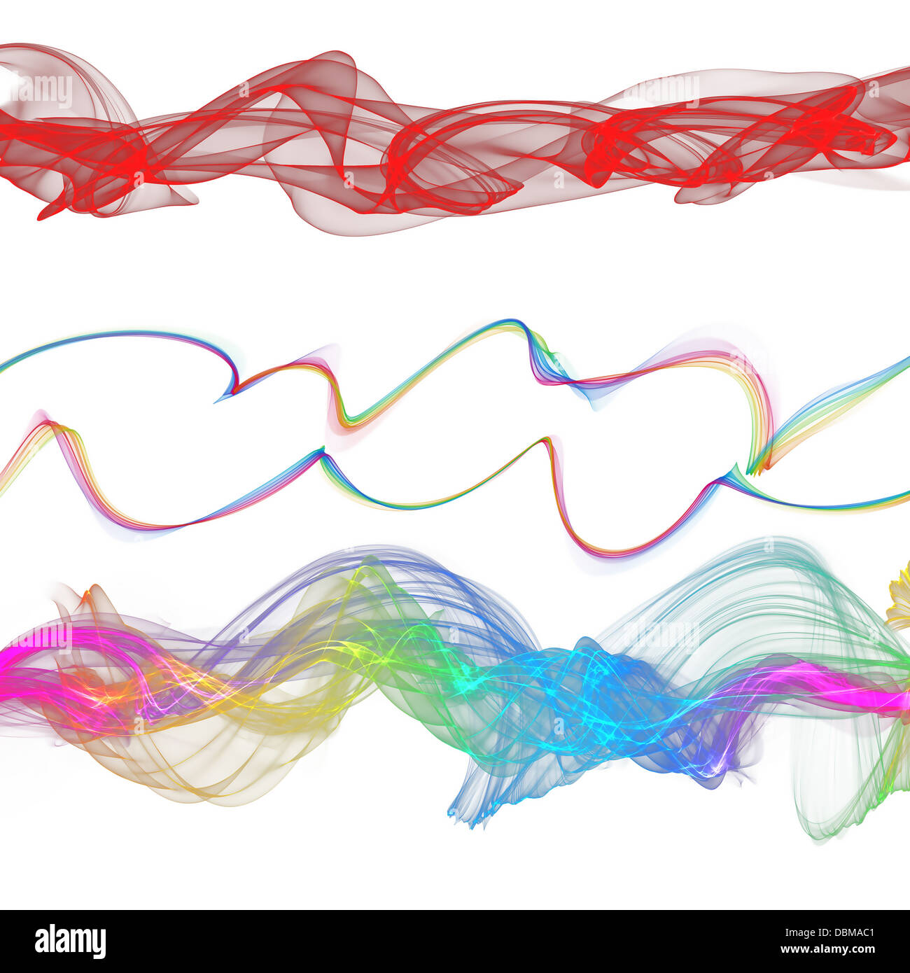 Set neon glowing waves hi-res stock photography and images - Alamy