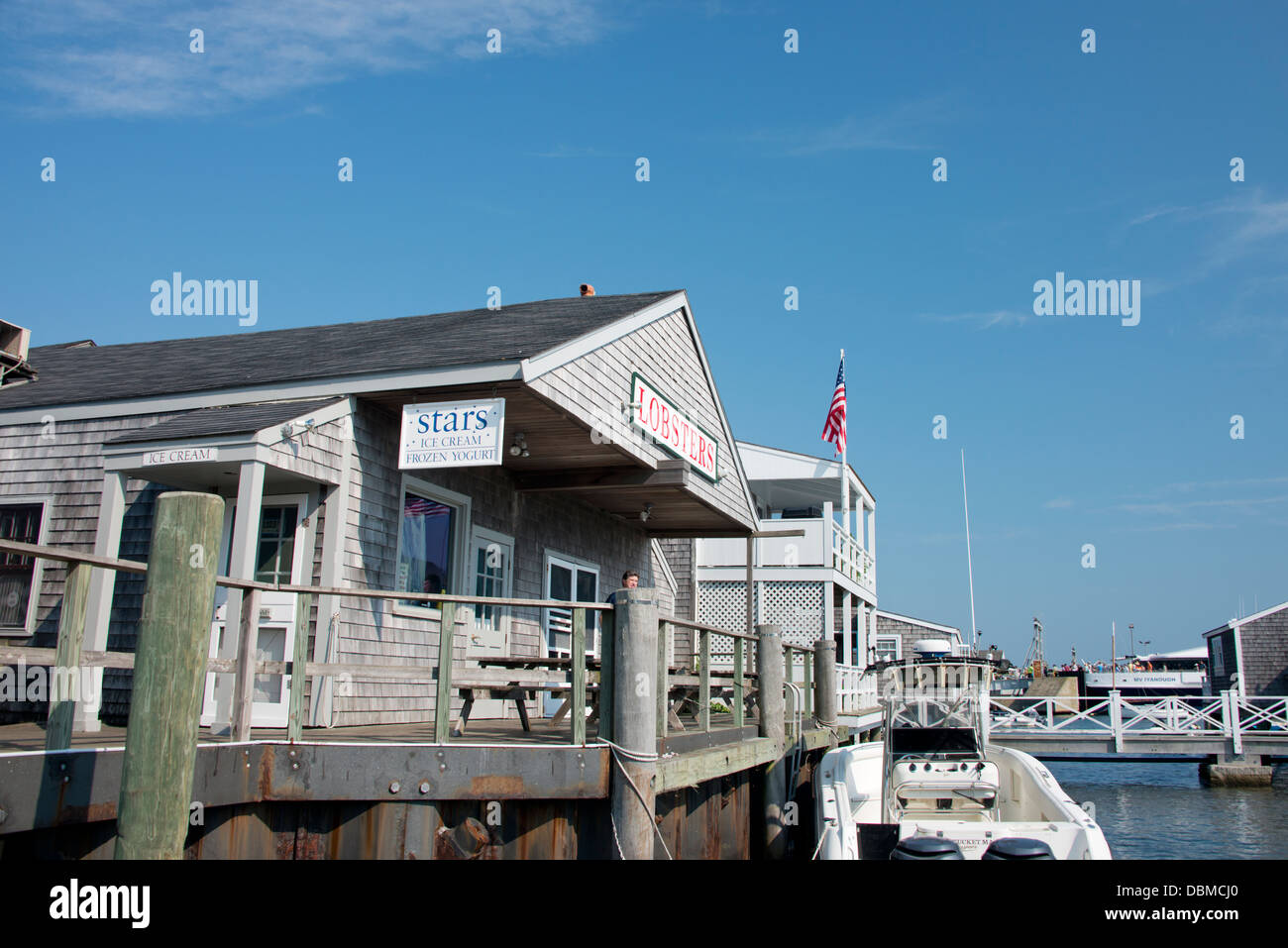 Massachusetts Nantucket Straight Wharf Typical Historic Wooden