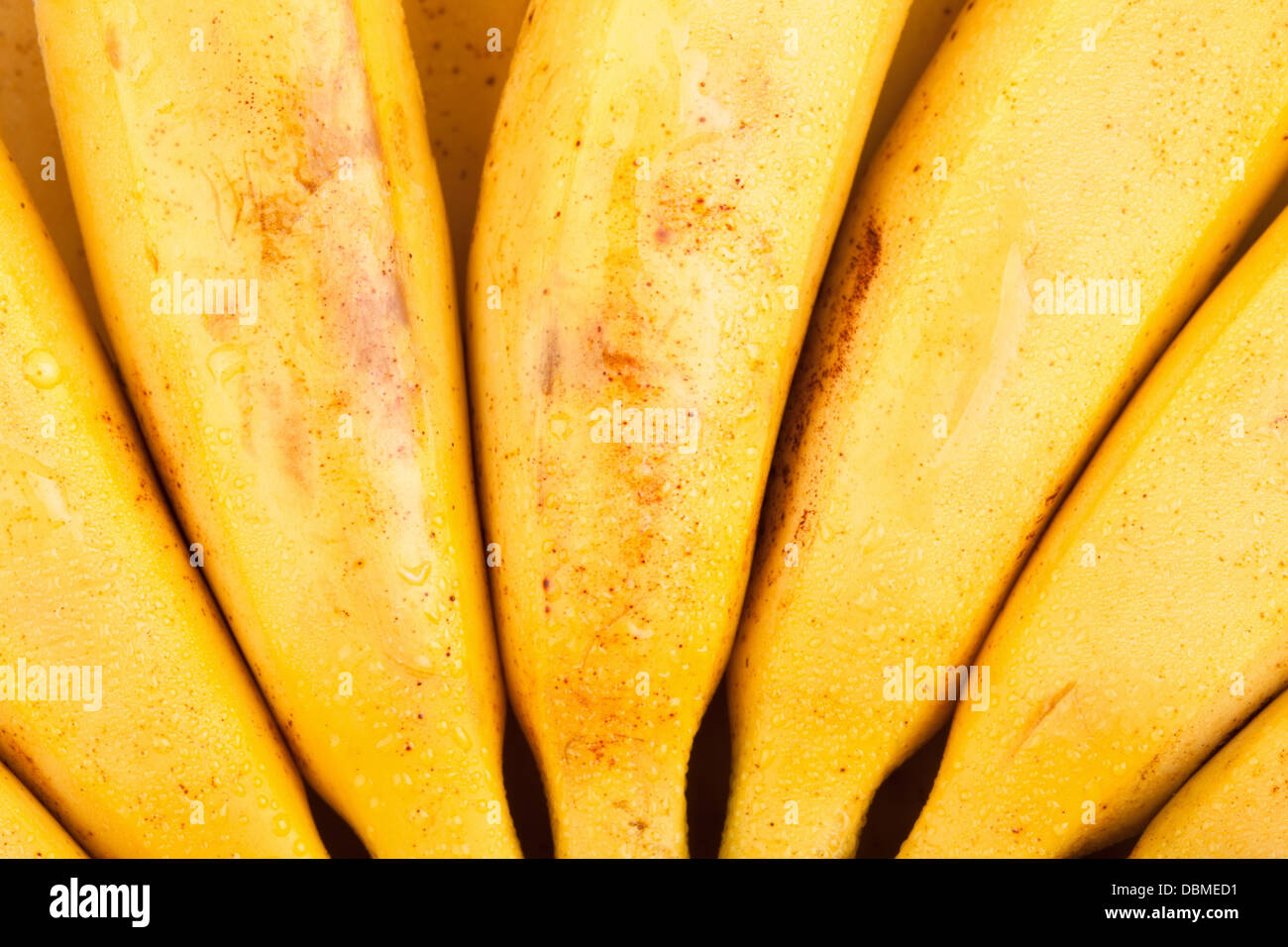 banana bunch background closeup textured Stock Photo