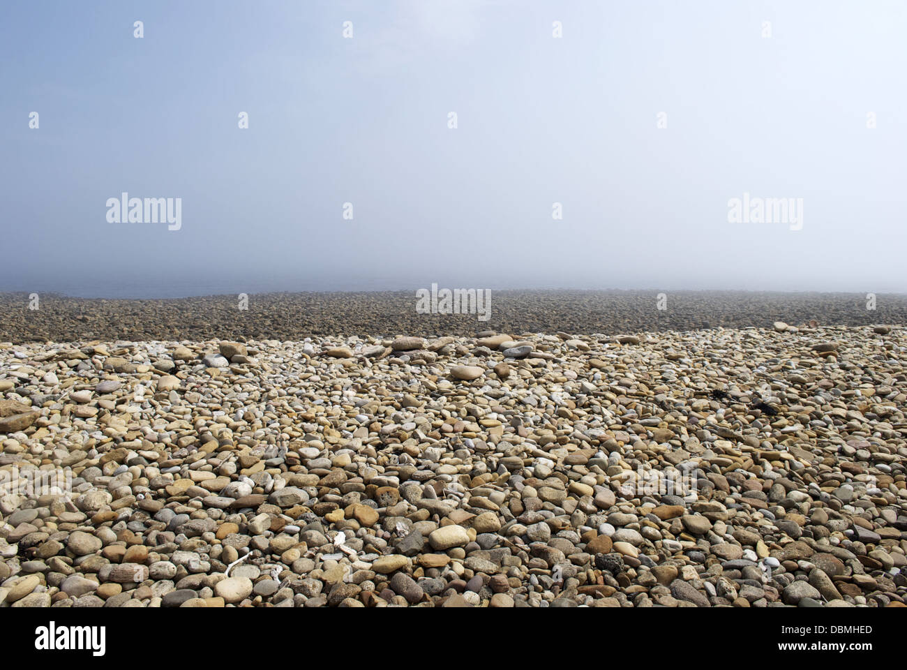 Pebble Beach landscape Stock Photo