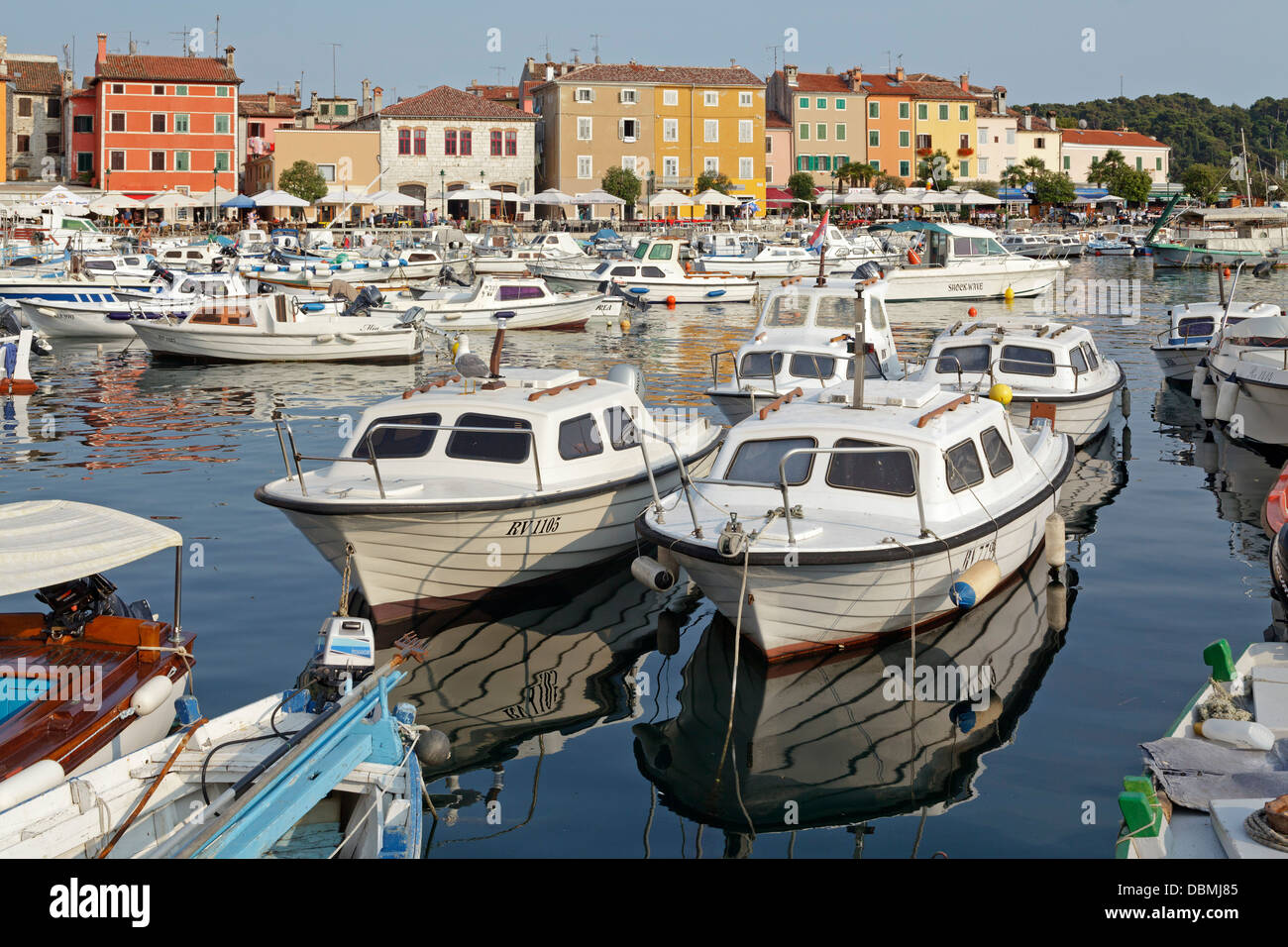 marina, Rovinj, Istria, Croatia Stock Photo