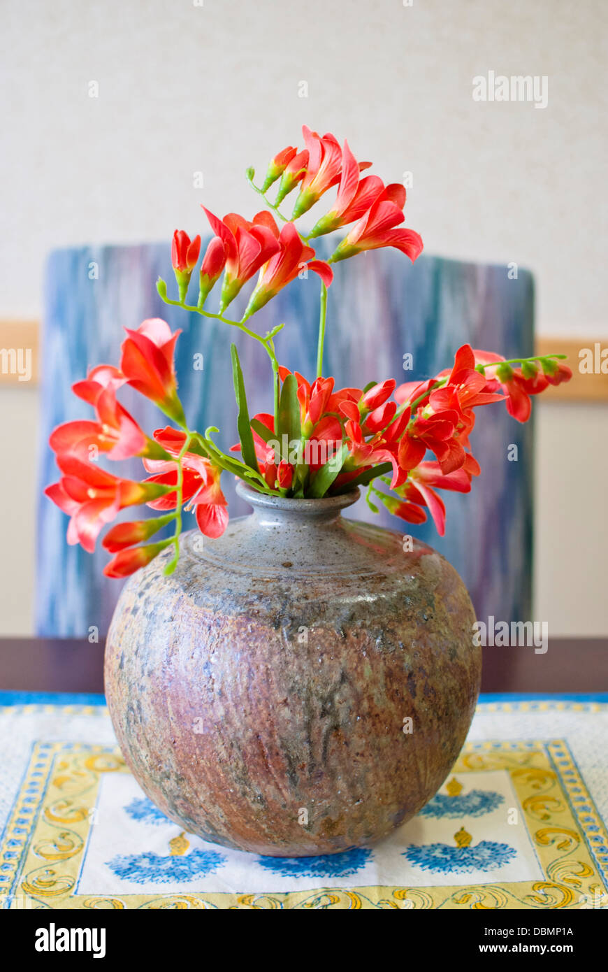 Arrangement of artificial flowers in Spokane, Washington State. Stock Photo