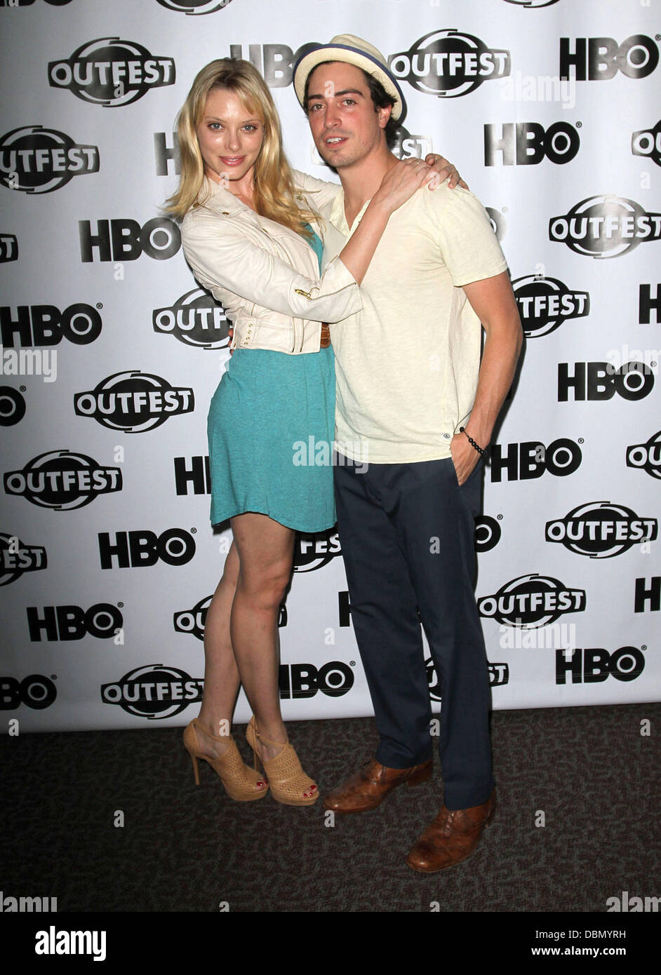 April Bowlby, Ben Feldman 2011 Outfest Film Festival Screening Of 'Drop Dead Diva' held at the Directors Guild of America Los Angeles, California - 17.07.11 Stock Photo