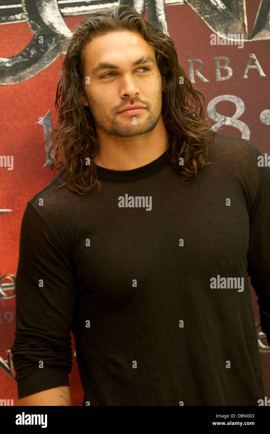 Jason Momoa 'Conan the Barbarian' photocall held at Villamagna hotel Madrid, Spain - 18.07.11 ***Not Available for Publication in Spain, Available For The Rest Of The World*** Stock Photo