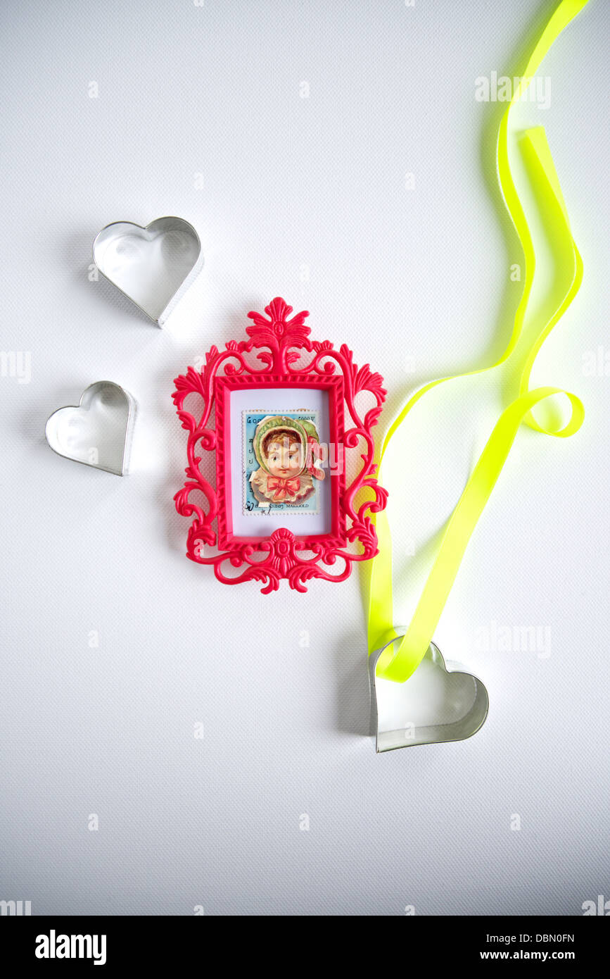 Heart Shaped Cookie Cutters, Munich, Bavaria, Germany Stock Photo