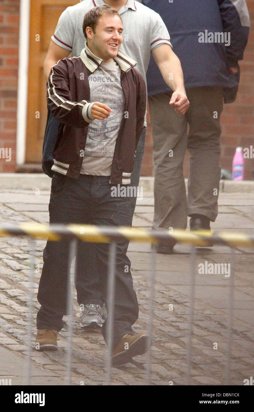 Alan Halsall, at Granada Studios for the ITV soap 'Coronation Street'. Manchester, England - 19.07.11 Stock Photo