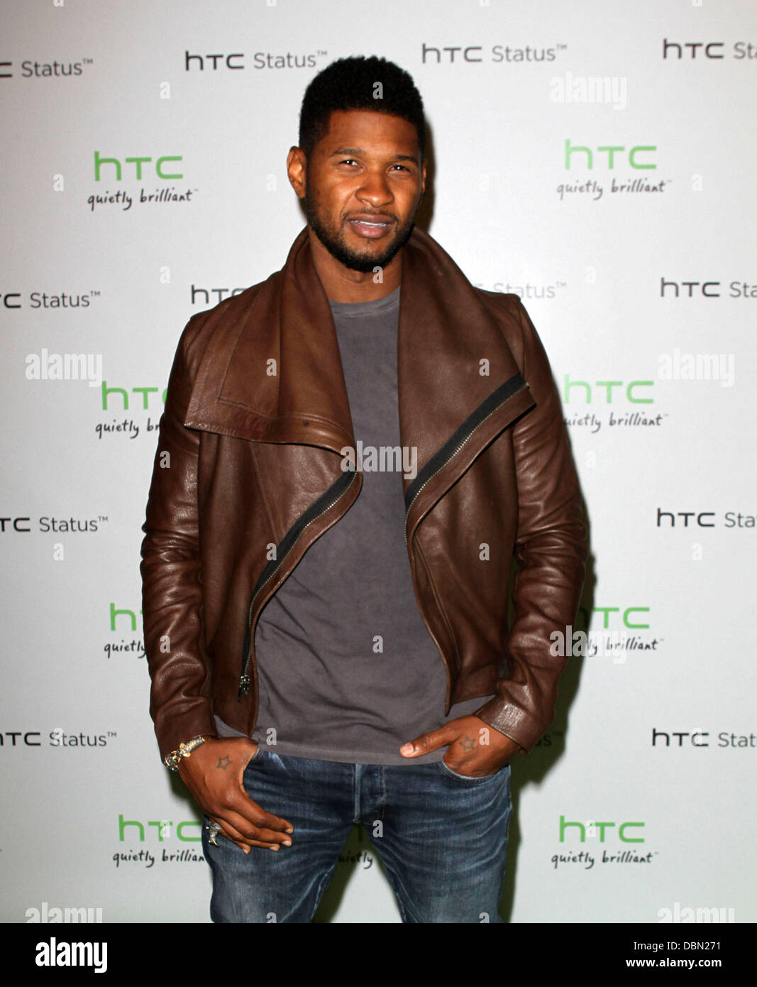 Usher The HTC Status Social launch event held at Paramount Studios - Arrivals Los Angeles, California - 19.07.11 Stock Photo