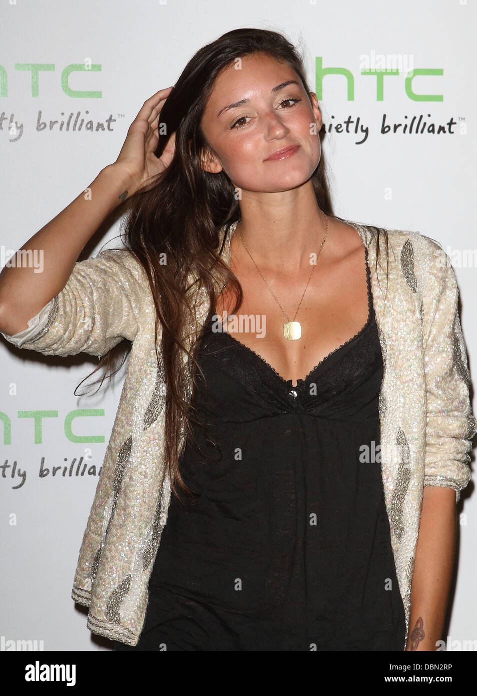 Caroline D'Amore The HTC Status Social launch event held at Paramount Studios - Arrivals Los Angeles, California - 19.07.11 Stock Photo