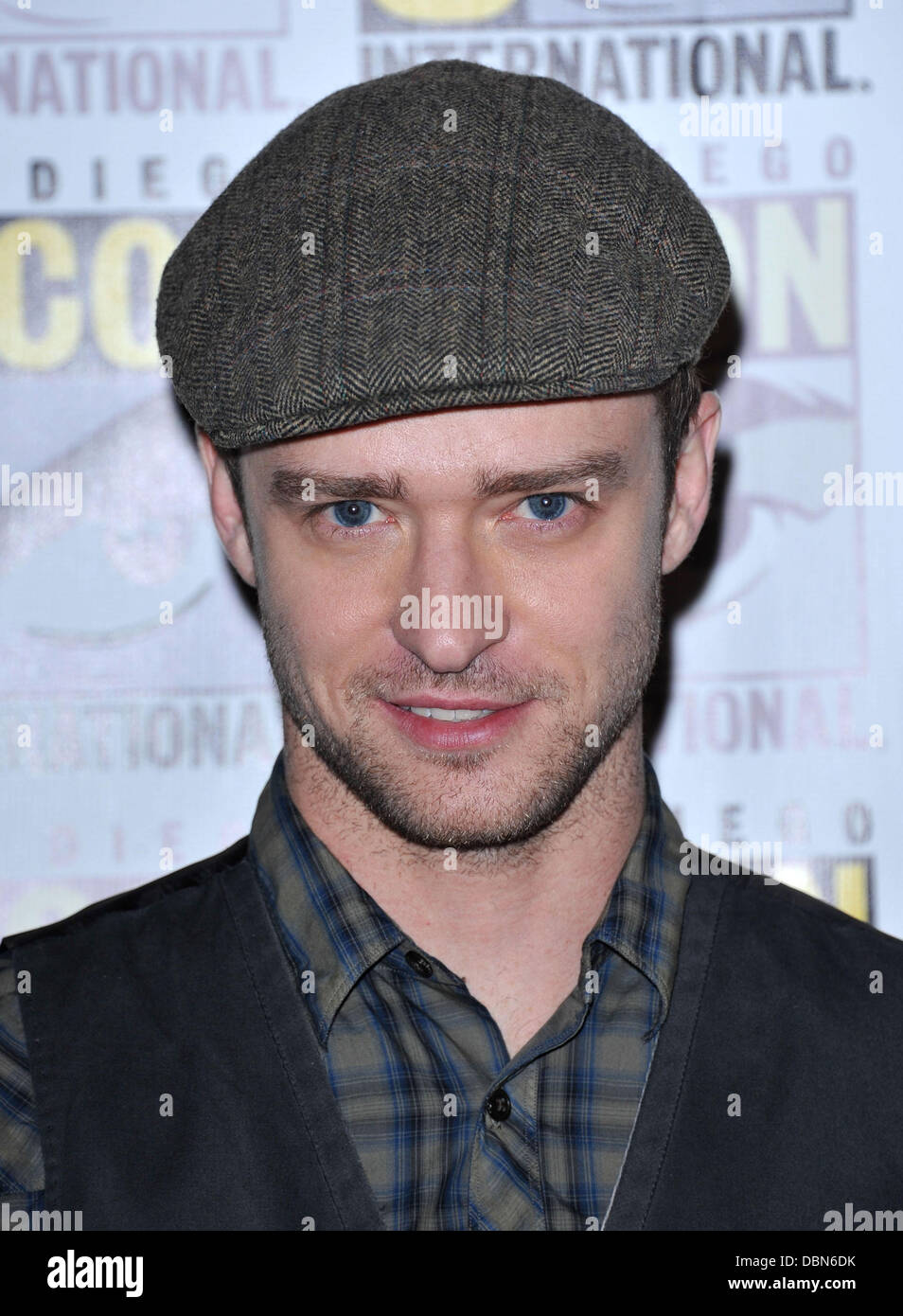 Justin Timberlake 2011 Comic-Con Convention - Day 1 - 'In Time' press conference at the Hilton Bayfront - Arrivals San Diego, California - 21.07.11 Stock Photo