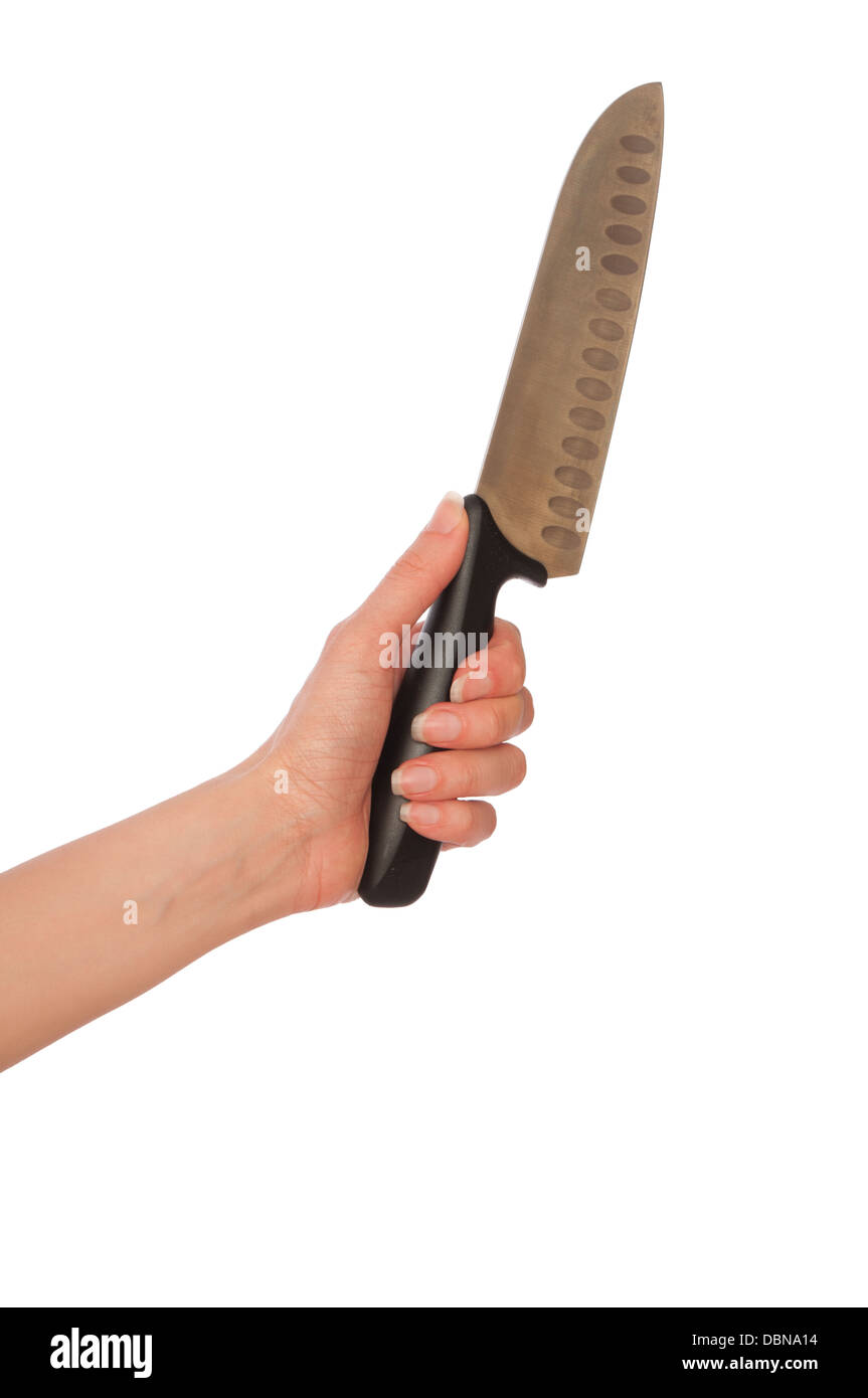 cooking with knife Stock Photo Alamy