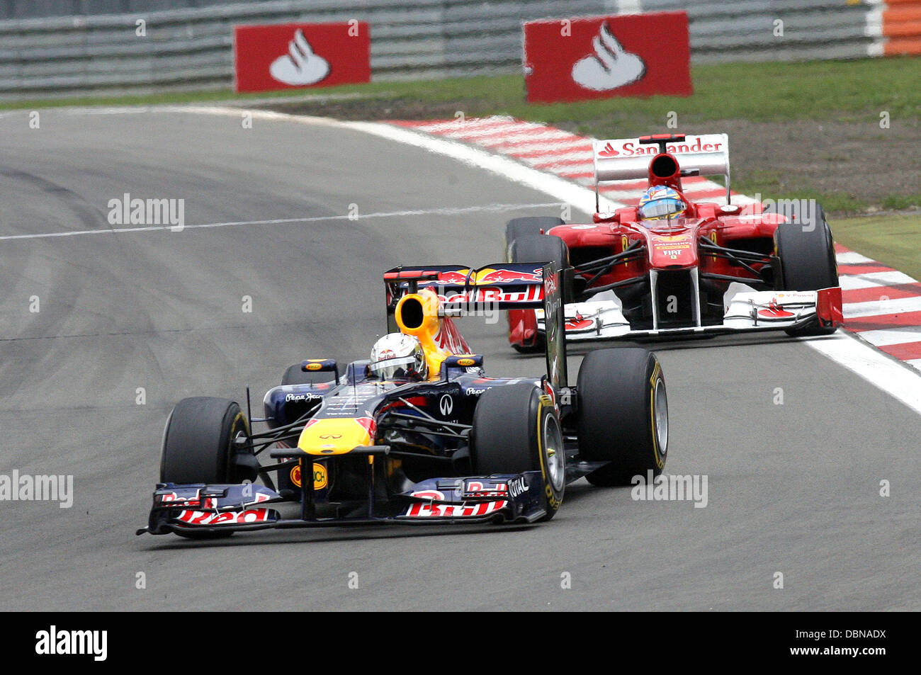 Sebastian Vettel 2011 Formula 1 German Grand Prix at Nuerburgring Eifel, Germany - 24.07.11 Stock Photo