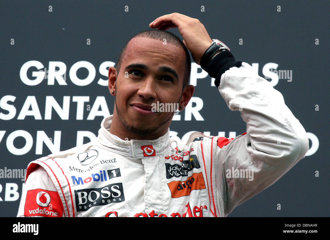 Lewis Hamilton 2011 Formula 1 German Grand Prix at Nuerburgring Eifel, Germany - 24.07.11 Stock Photo