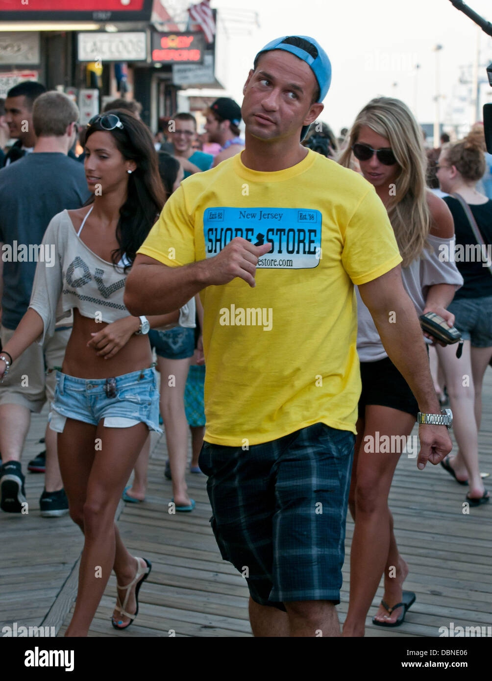 Mike Sorrentino Filming For The New Series Of Jersey Shore Seaside