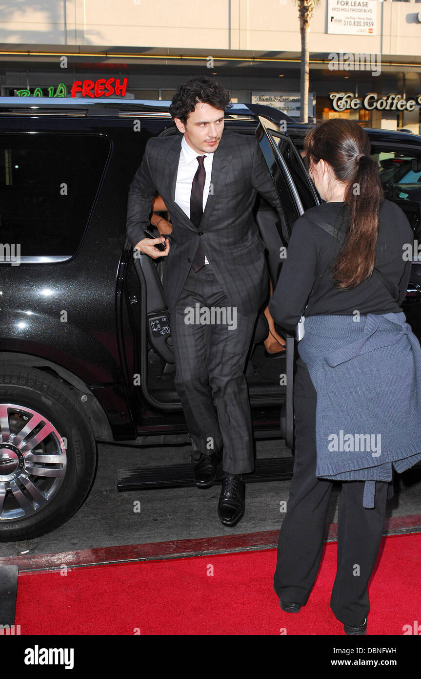 James Franco, at the premiere of 20th Century Fox's 'Rise Of The Planet Of The Apes' held at Grauman's Chinese Theatre - Arrivals Los Angeles, California - 28.07.11 Stock Photo