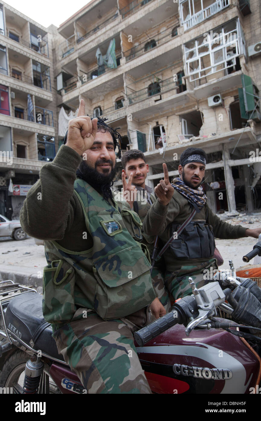 November 2 2012 Aleppo Syria Free Syrian Army Fighters In Karm Al Jabal Stock Photo Alamy