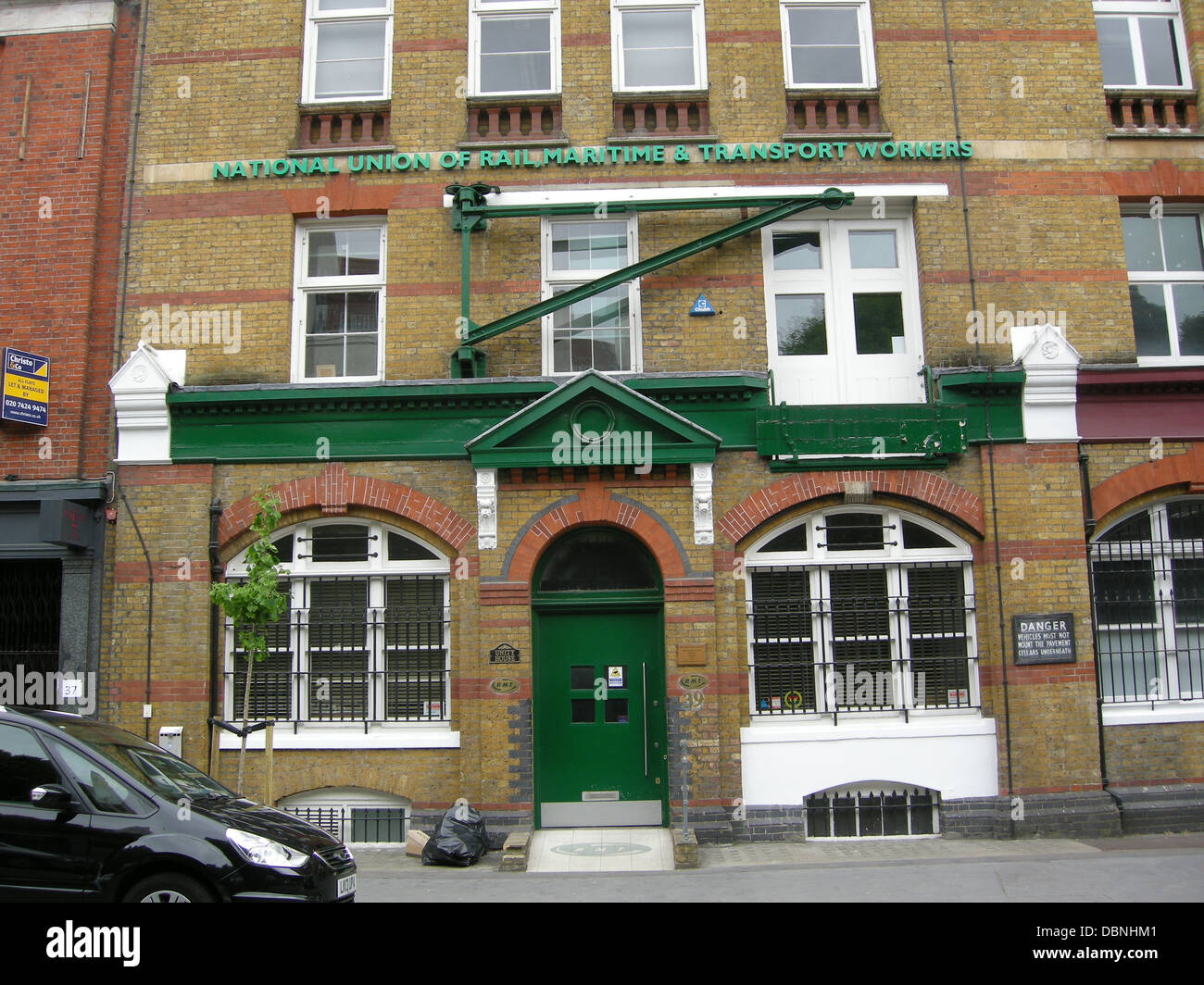 RMT Union Unity House 39 Chalton Street London NW1 1JD. Stock Photo