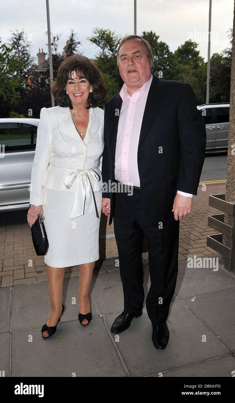 John Prescott And His Wife Pauline Prescott Arriving At Rte Studios Dublin Ireland 30 07 11 Stock Photo Alamy