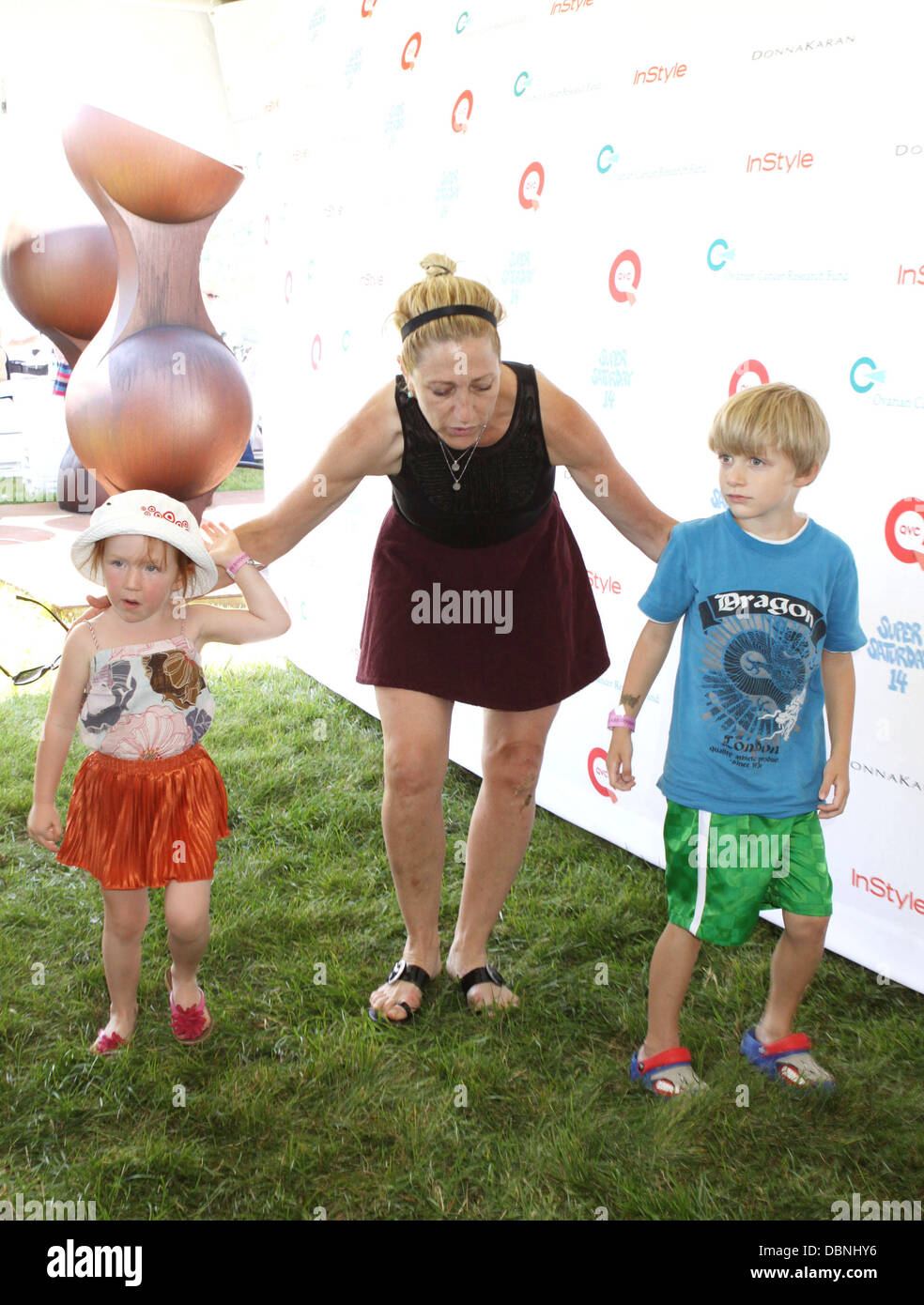 Edie Falco and her children Anderson and Macy Super Saturday 14 in ...