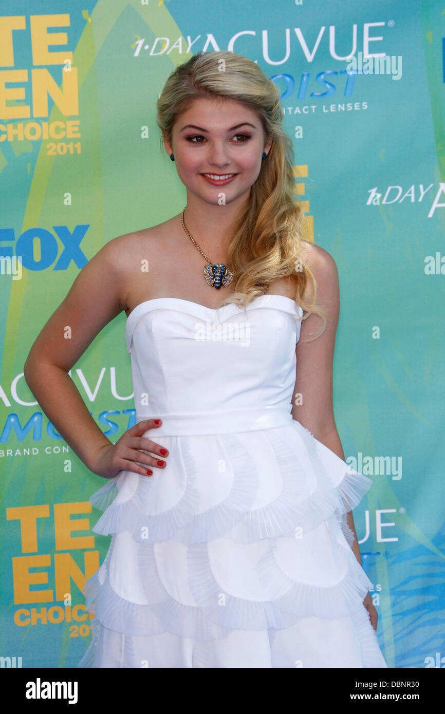 Stefanie Scott 2011 Teen Choice Awards held at Gibson Amphitheatre -  Arrivals Universal City, California - 07.08.11 Stock Photo - Alamy