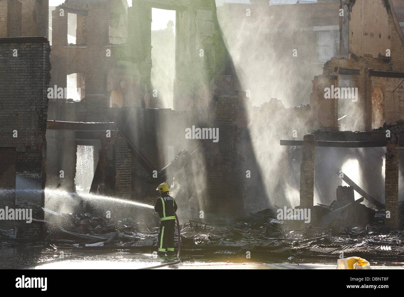 File Photo Gordon Thompson, the man who admitted burning down the Reeves family-run furniture store in Croydon, South London during the London riots on 8 August (11), will be sentenced on Wednesday (11Apr12). A court heard that Thompson rioted in the stre Stock Photo