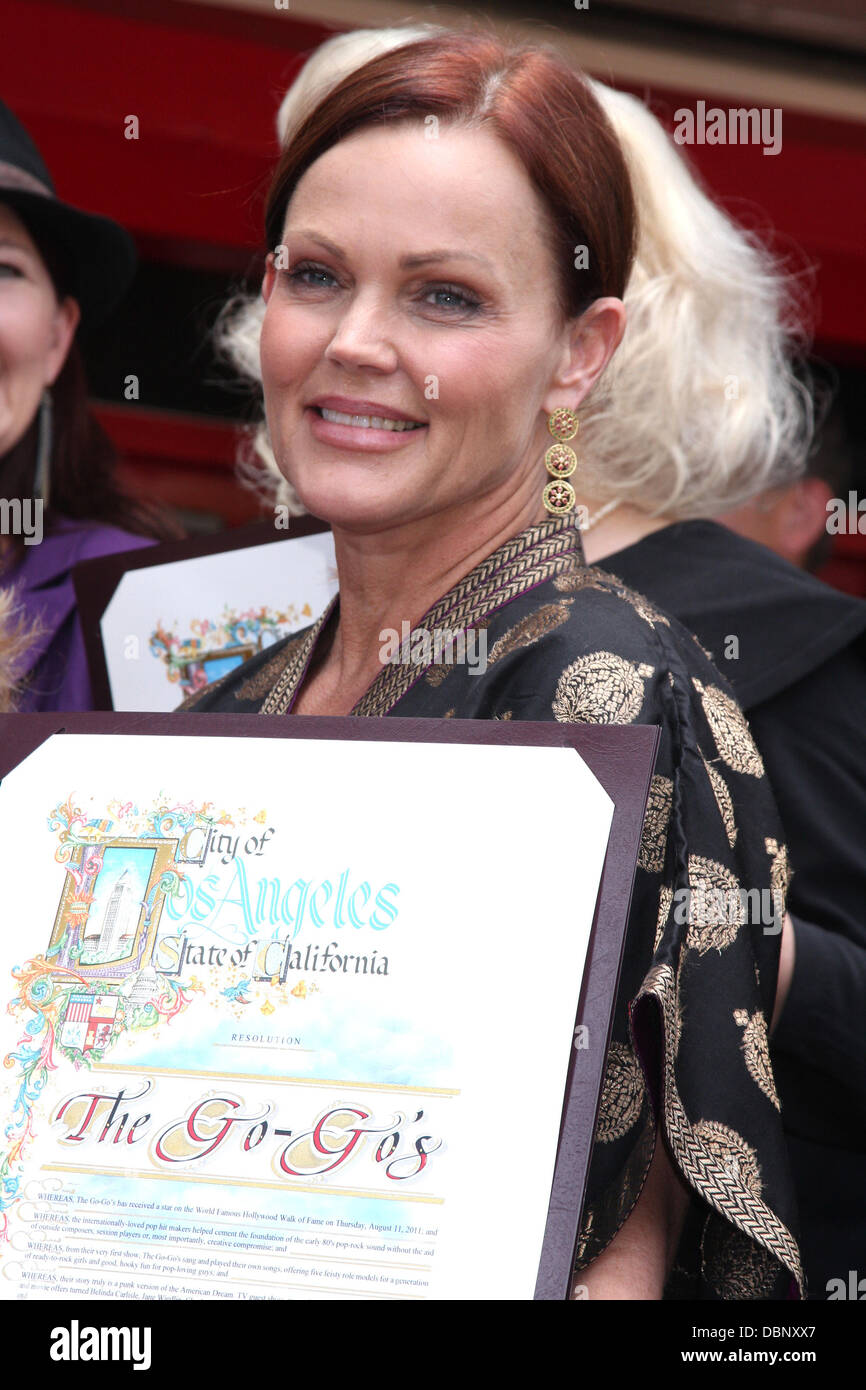 Belinda Carlisle The Go-Go's receive a star on the Hollywood Walk of