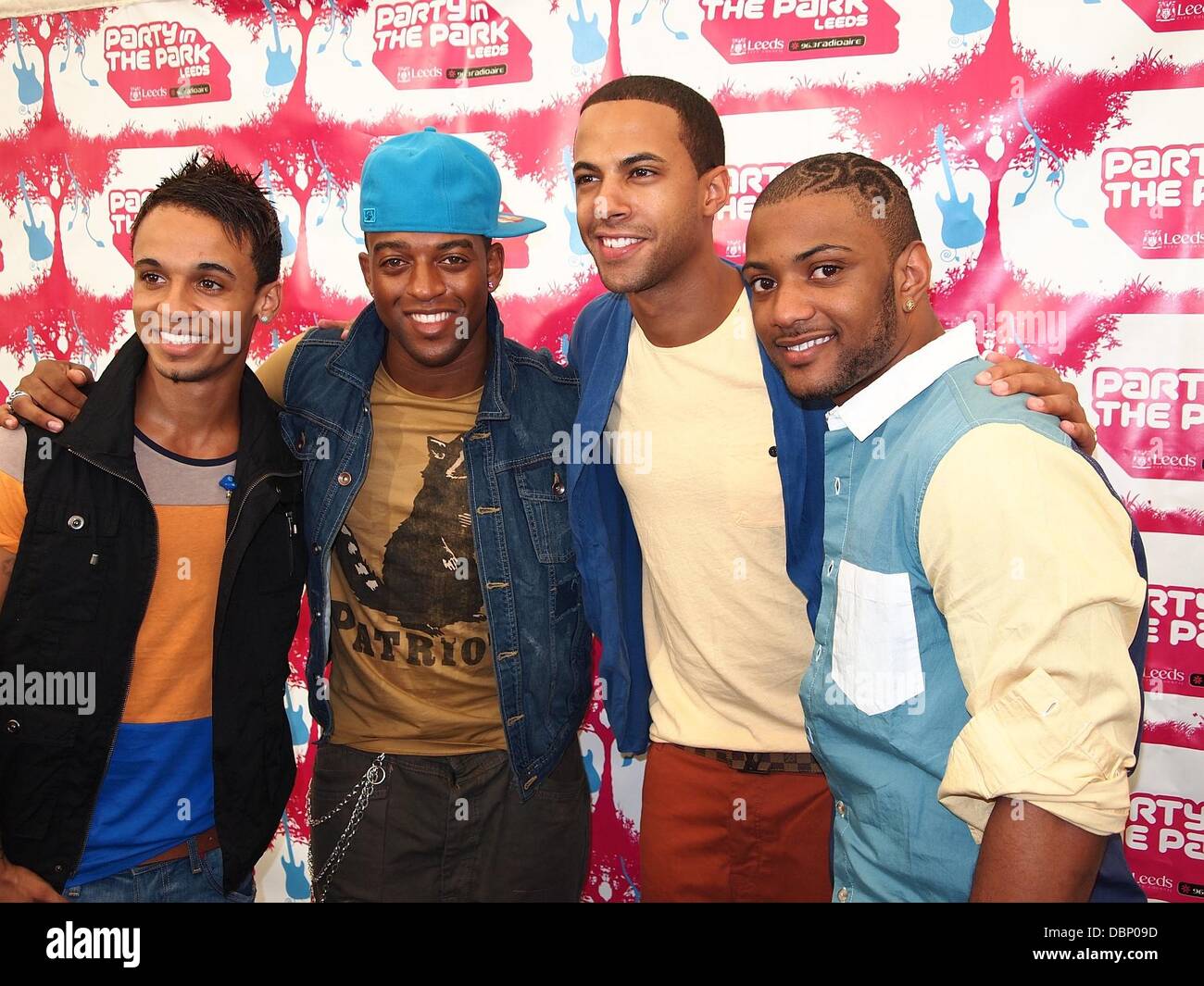 JLS Party in the Park - backstage Leeds, England - 31.07.11 Stock Photo ...