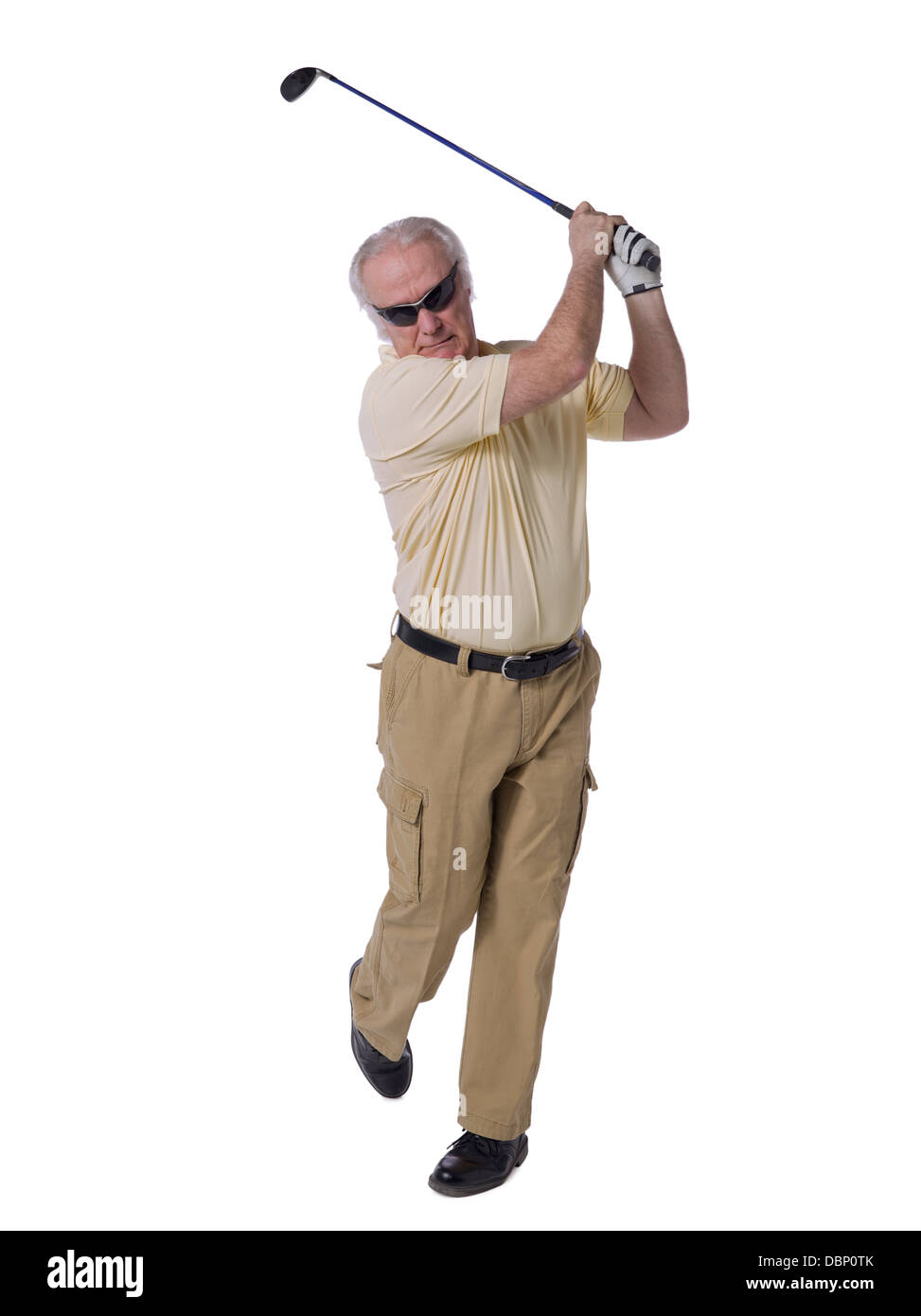old male golfer Stock Photo